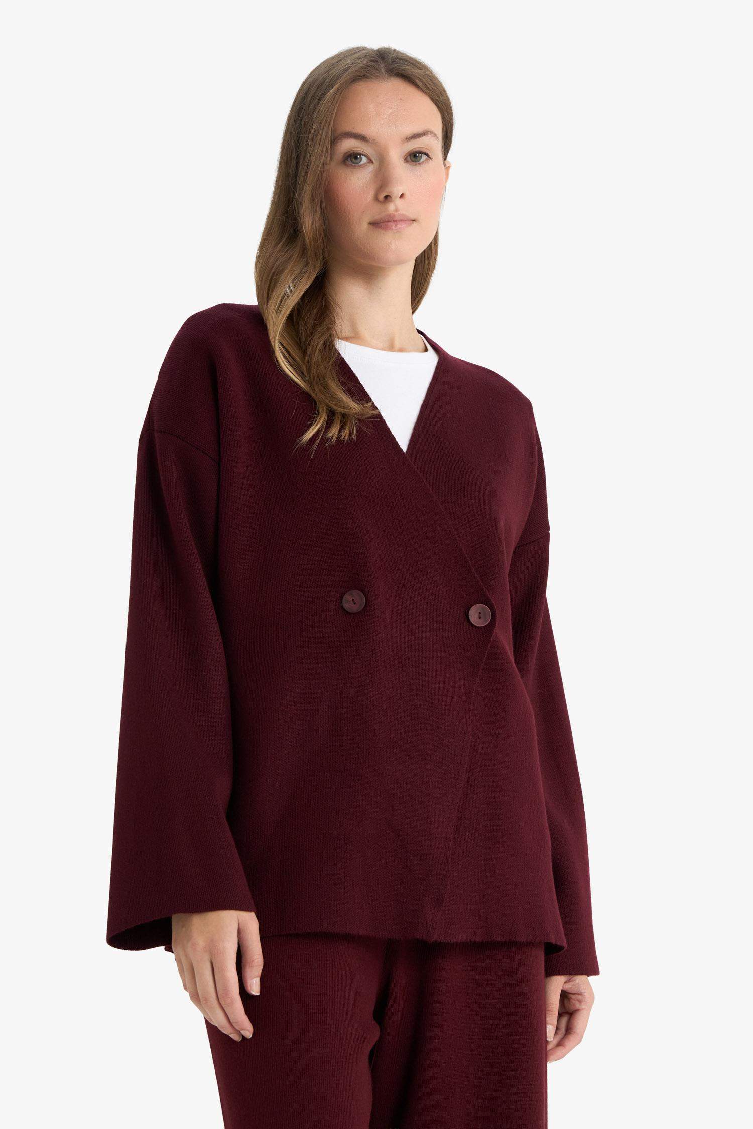 V-Neck Knitwear Cardigan