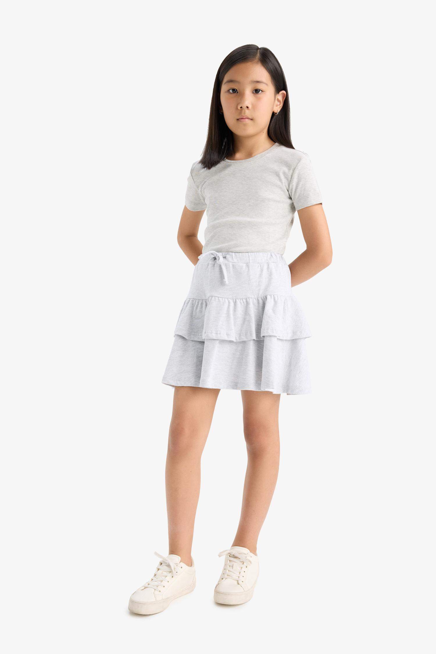 Girl Regular Fit Knitted Skirt