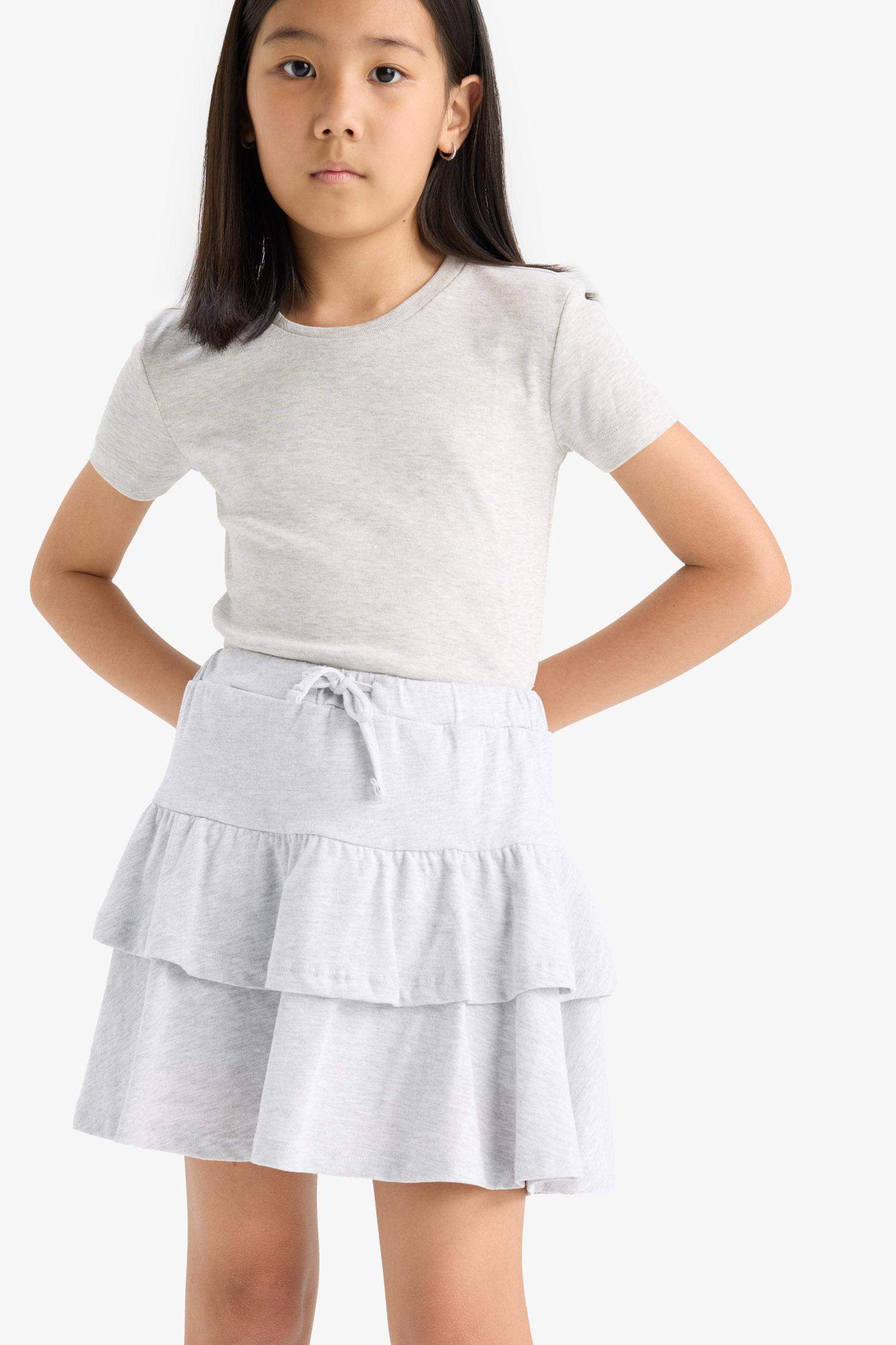 Girl Regular Fit Knitted Skirt