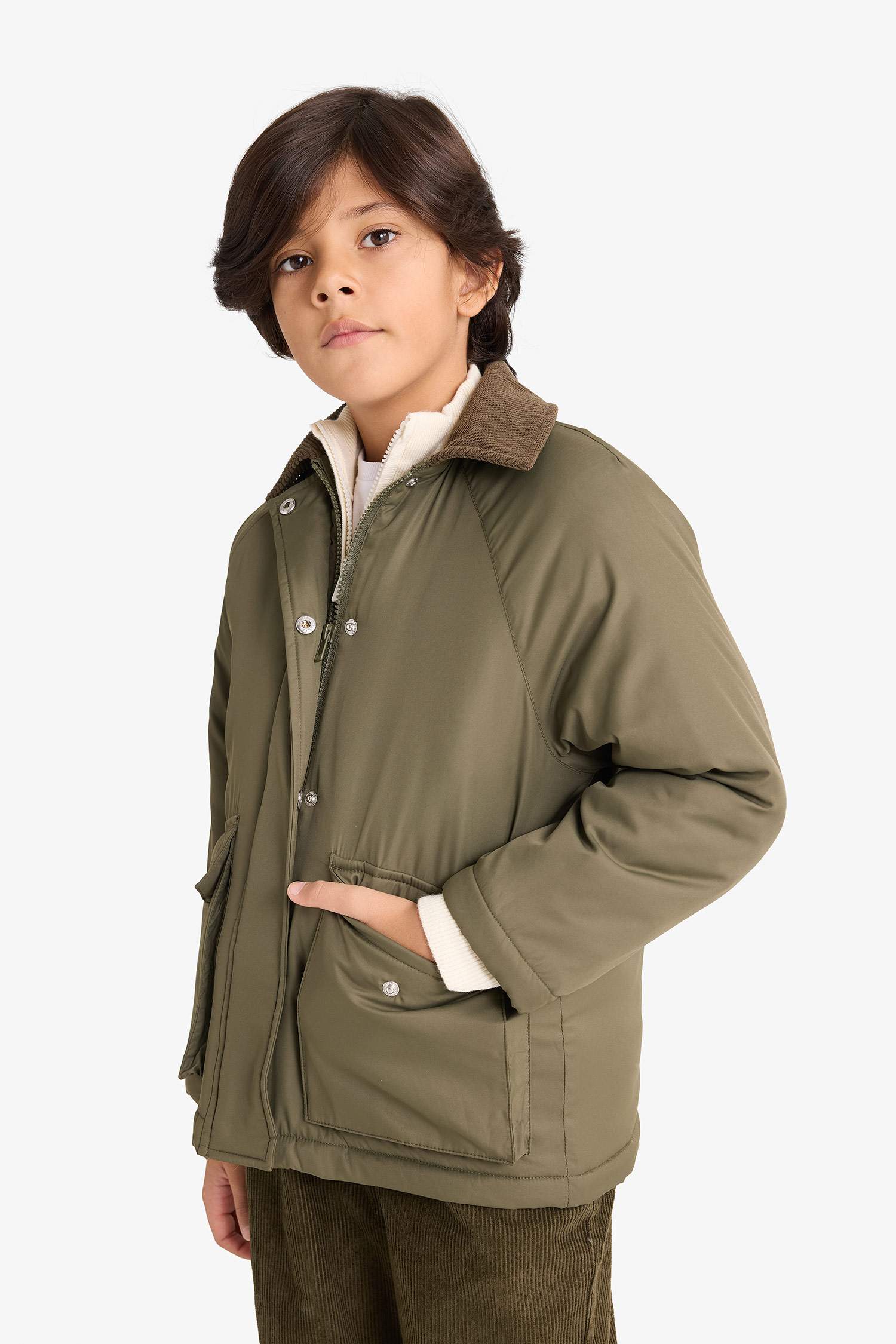 Su İtici Fermuarlı Mont Erkek Çocuk