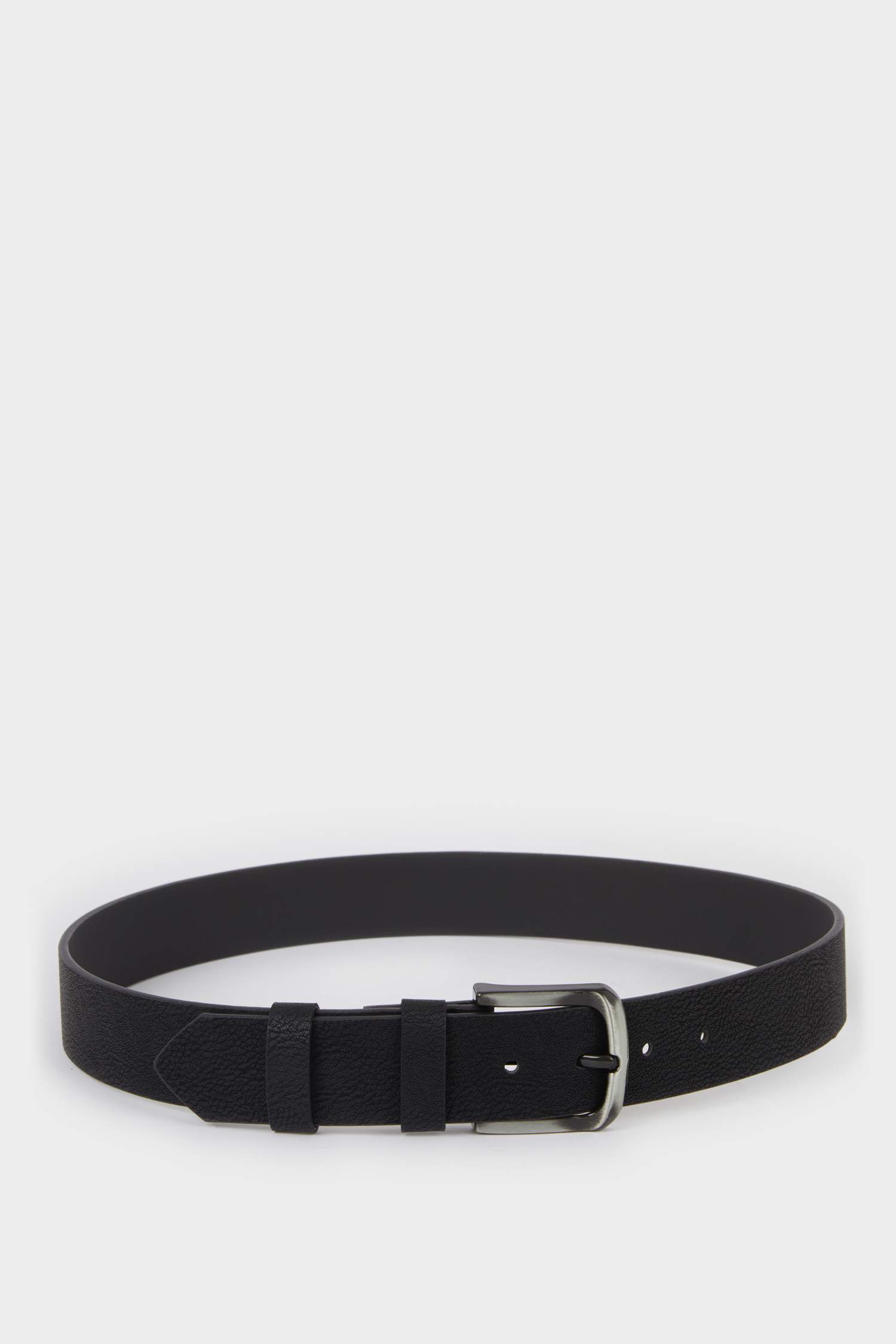 Erkek Dikdörtgen Toka Suni Deri Günlük Kemer