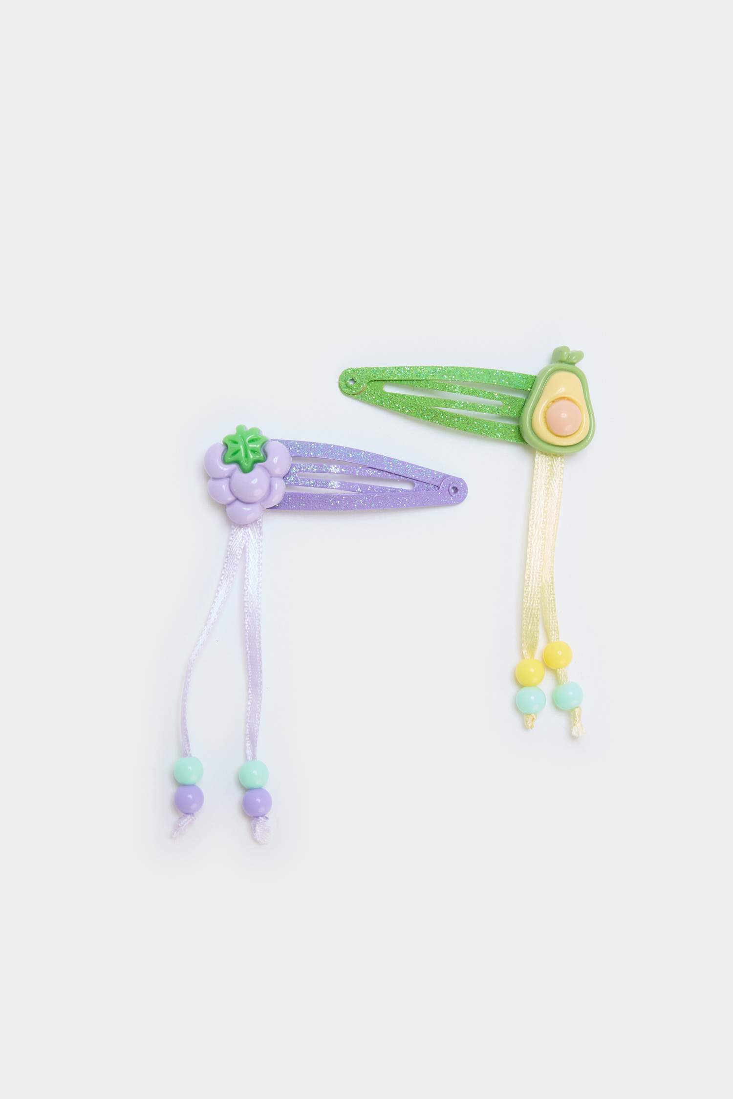 Kız Çocuk 4'lü Meyveli Çıtçıtlı Toka