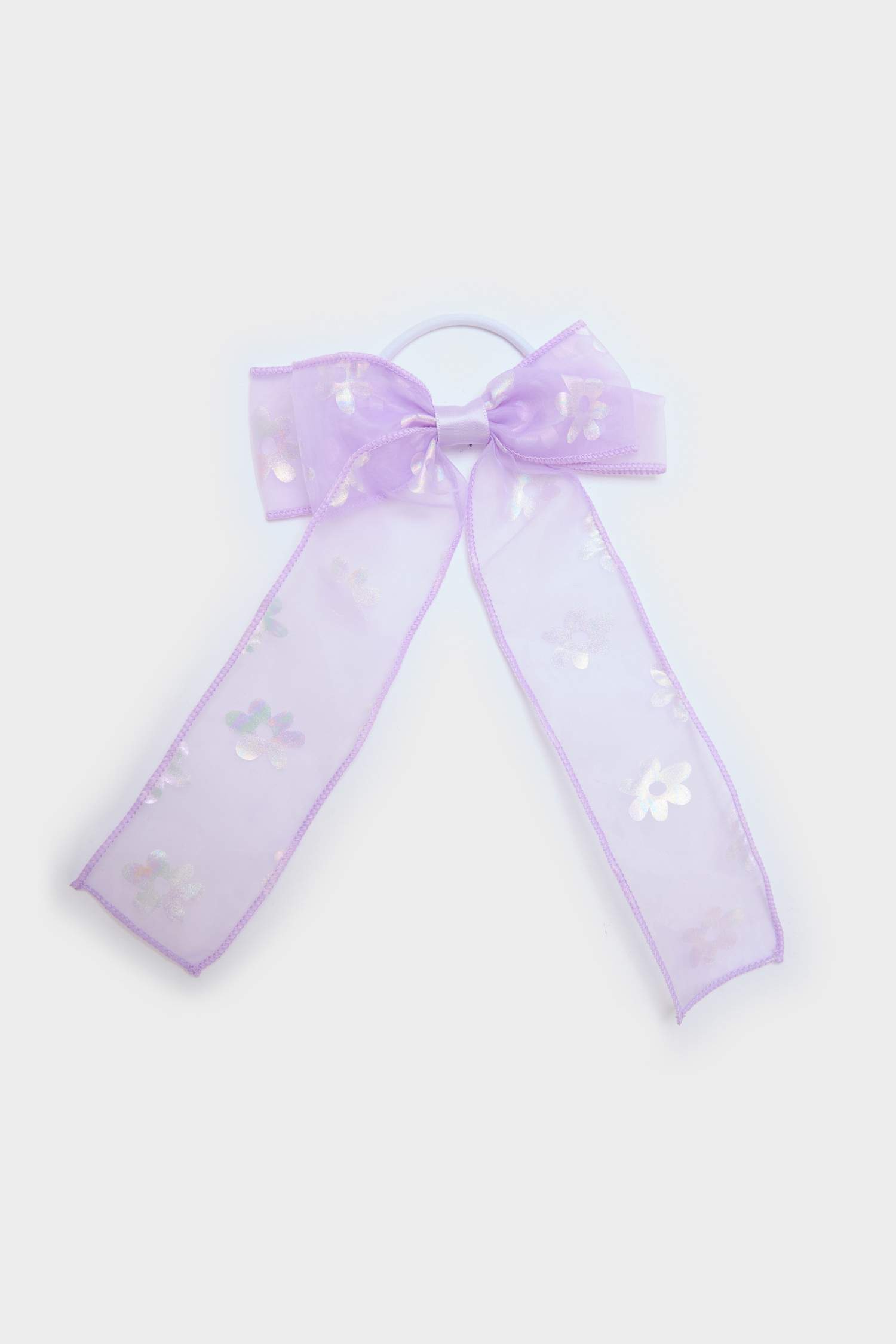 Kız Çocuk Lila Fiyonk Lastik Toka