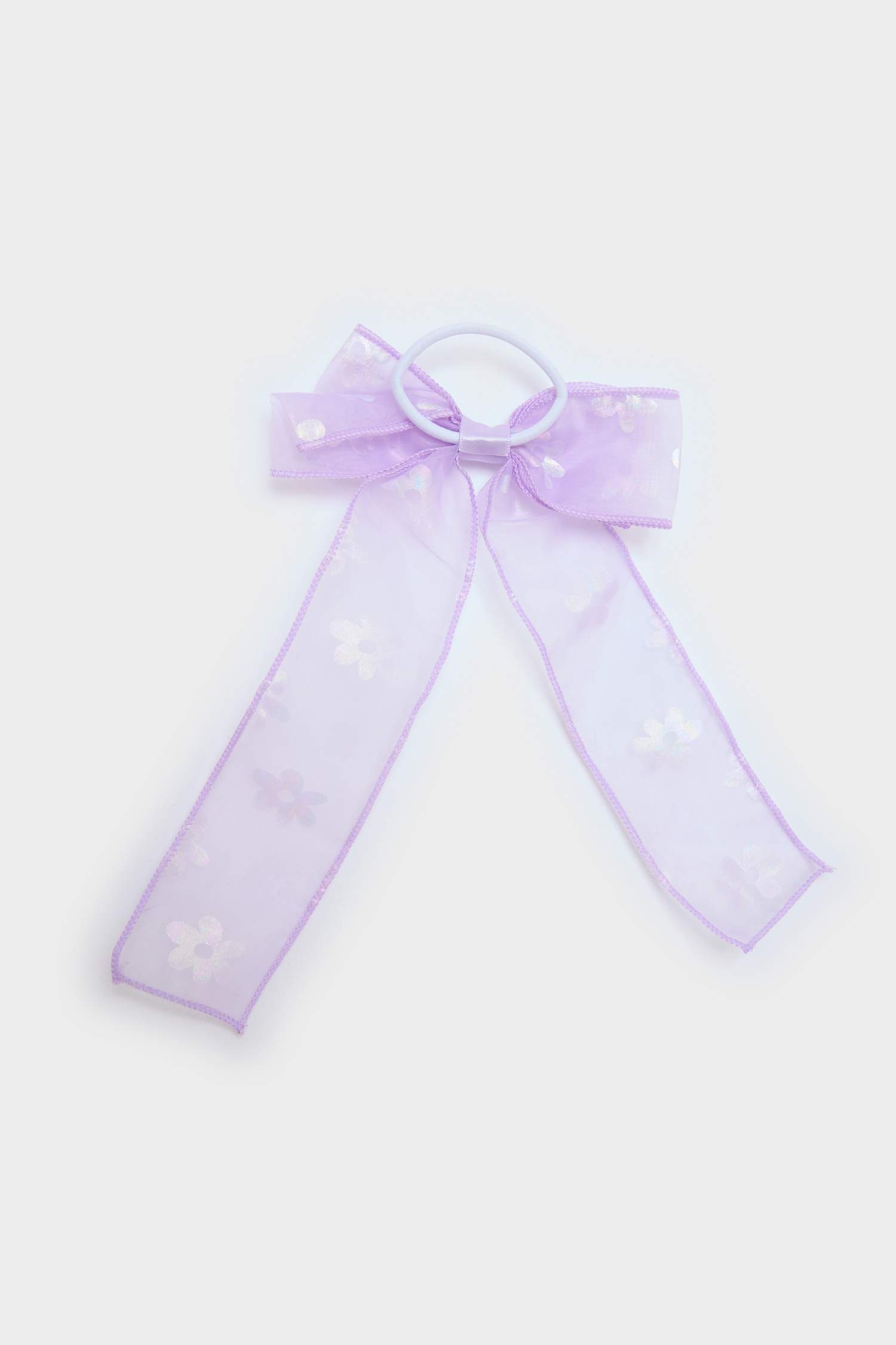 Kız Çocuk Lila Fiyonk Lastik Toka