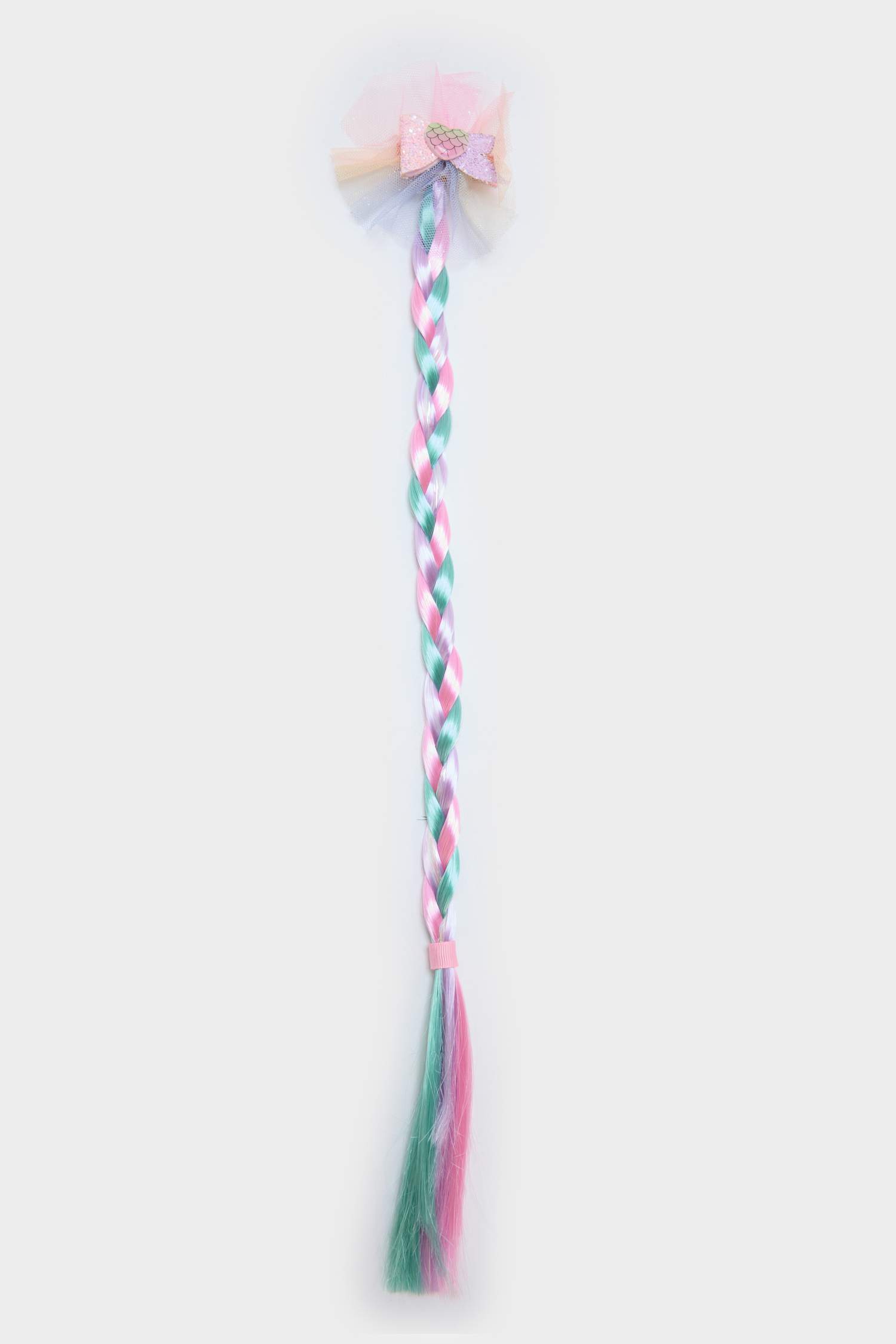 Kız Çocuk Örgülü Lastik Toka