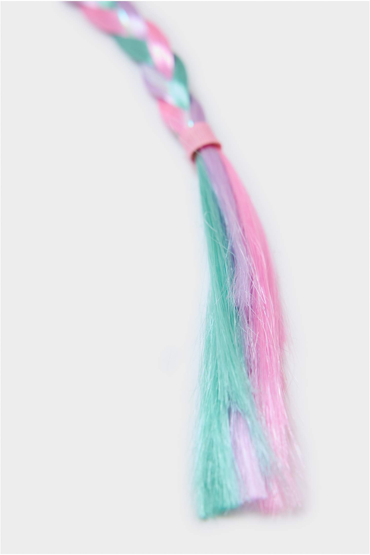 Kız Çocuk Örgülü Lastik Toka