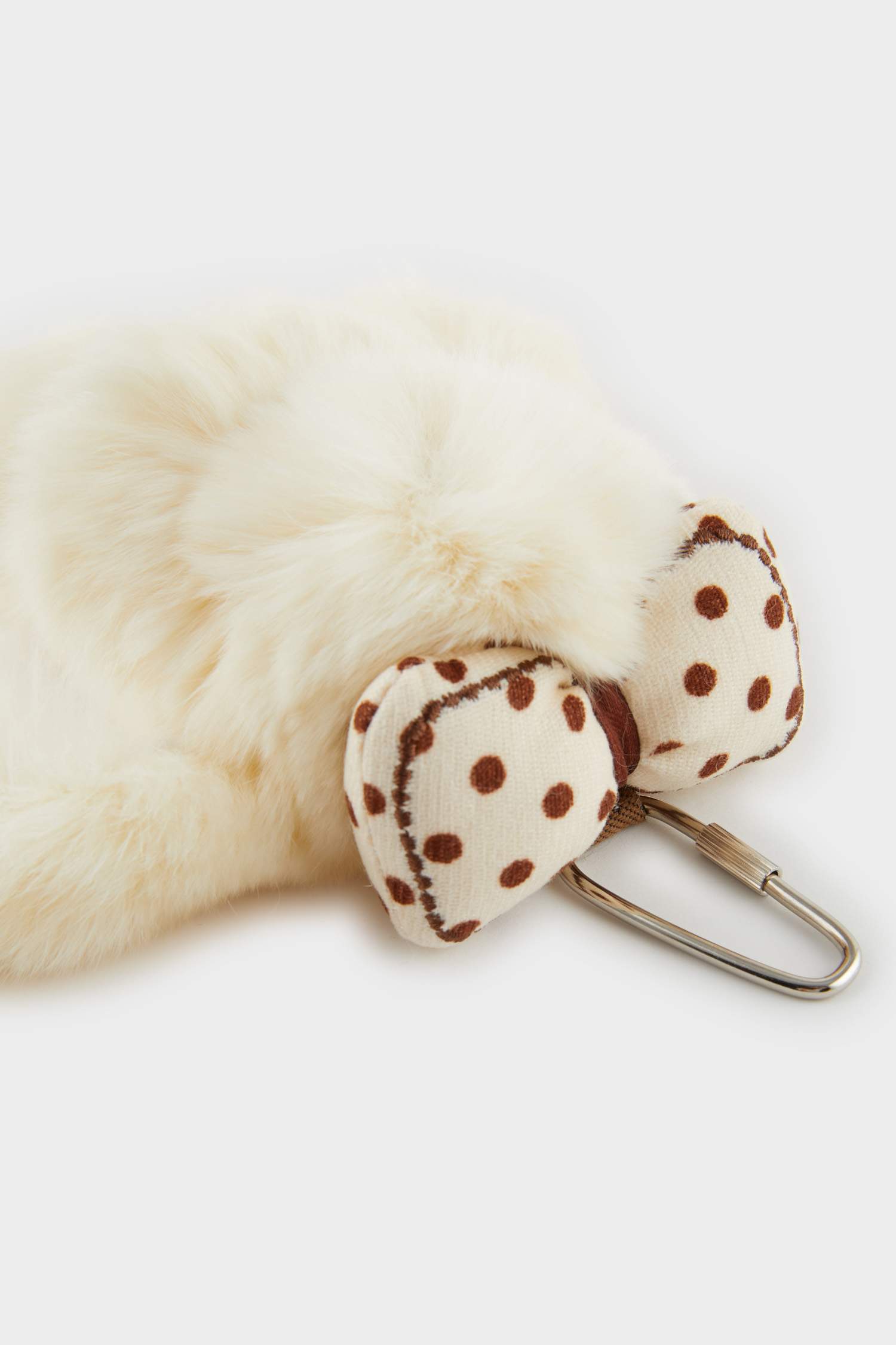 Kadın Bej Tavşan Charm Anahtarlık