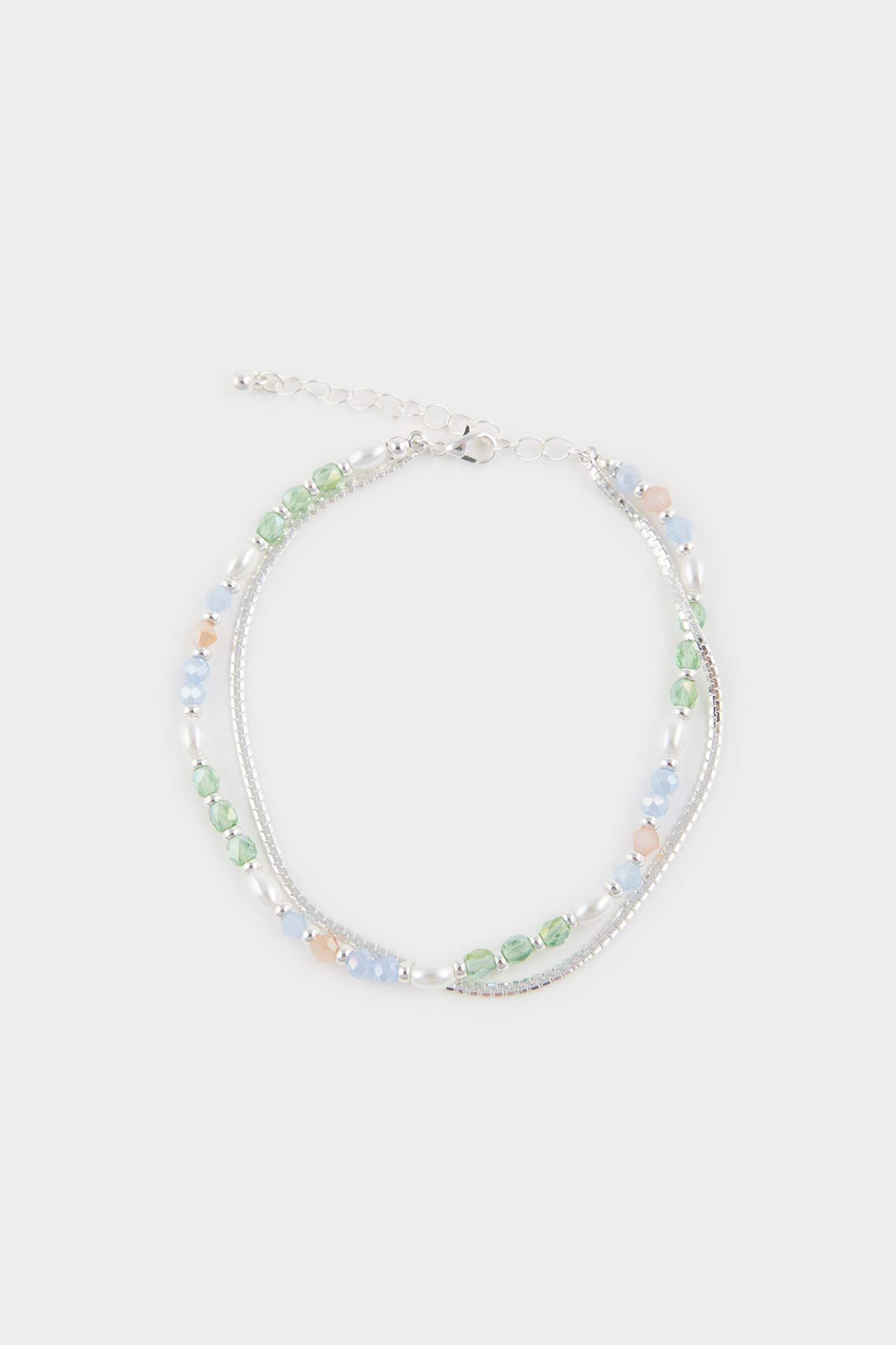 Kadın 2'li İncili Silver Halhal