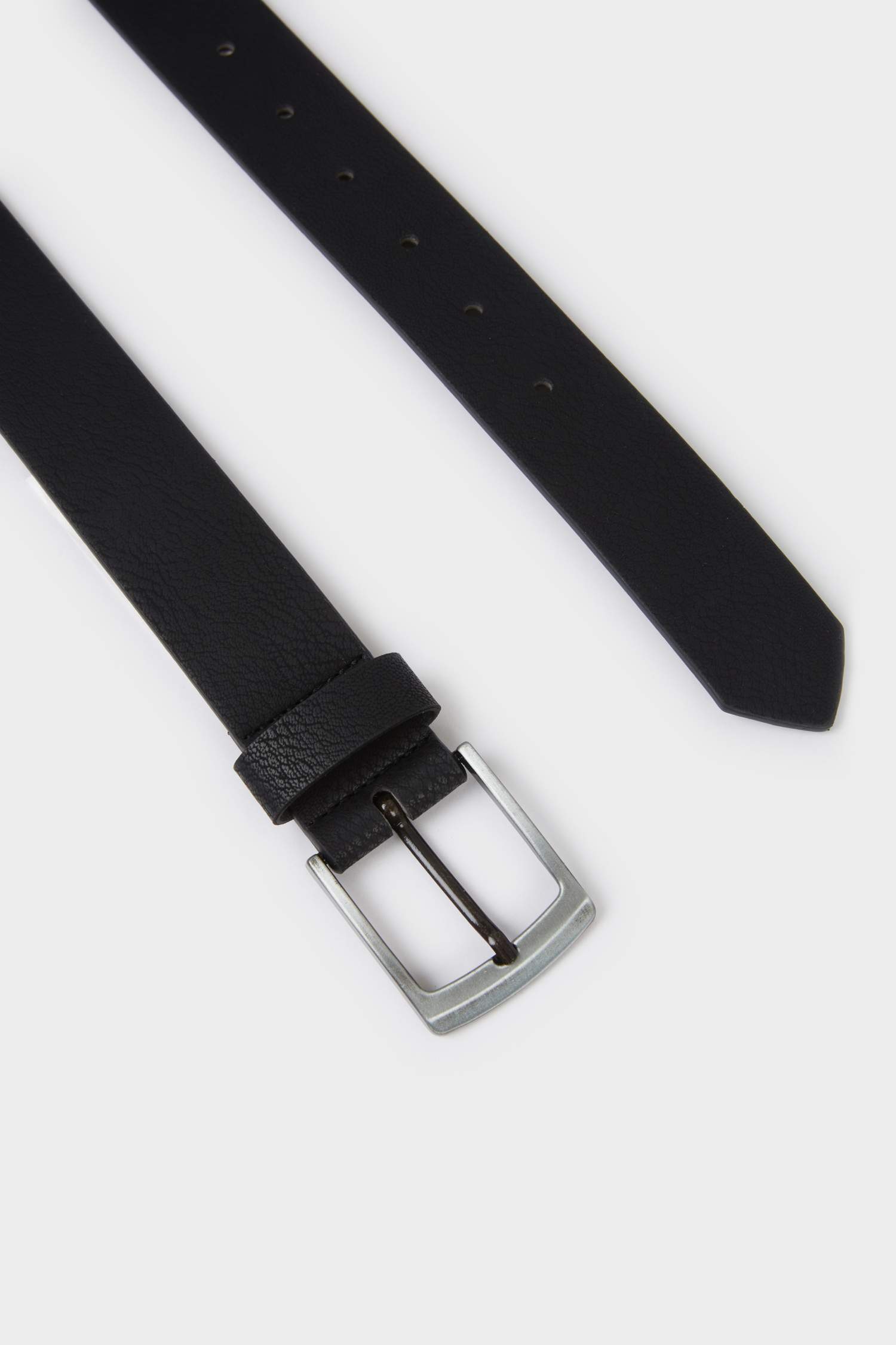 Erkek Çocuk Dikdörtgen Toka Suni Deri Günlük Kemer