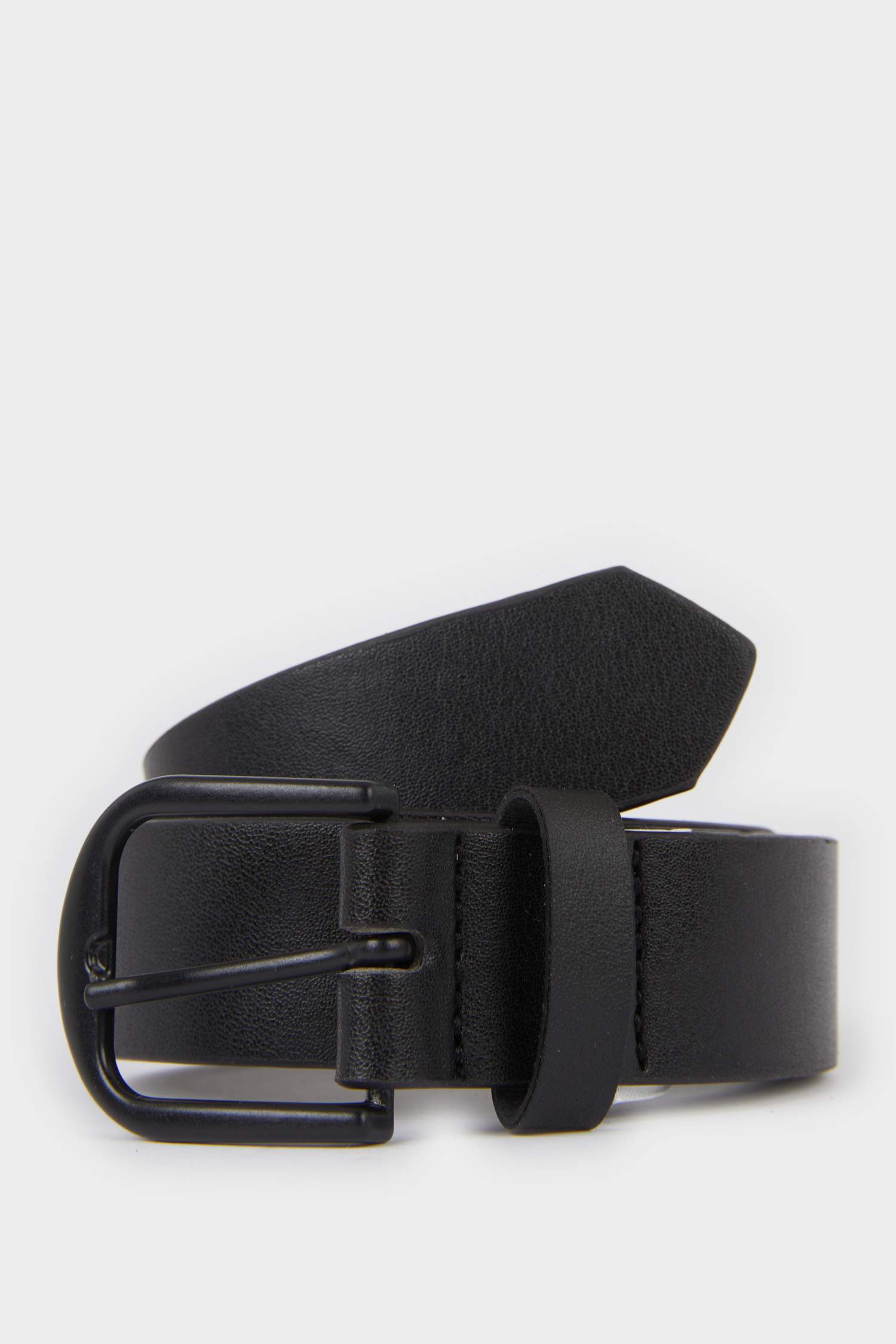 Erkek Çocuk Dikdörtgen Toka Suni Deri Günlük Kemer