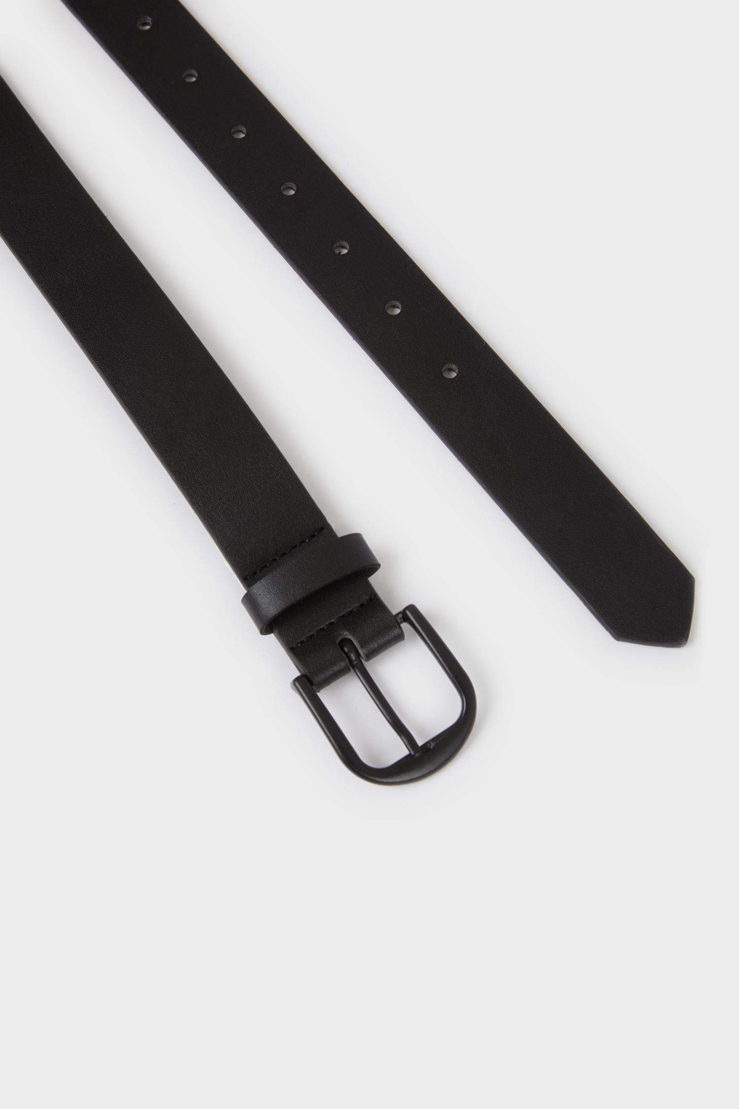 Erkek Çocuk Dikdörtgen Toka Suni Deri Günlük Kemer