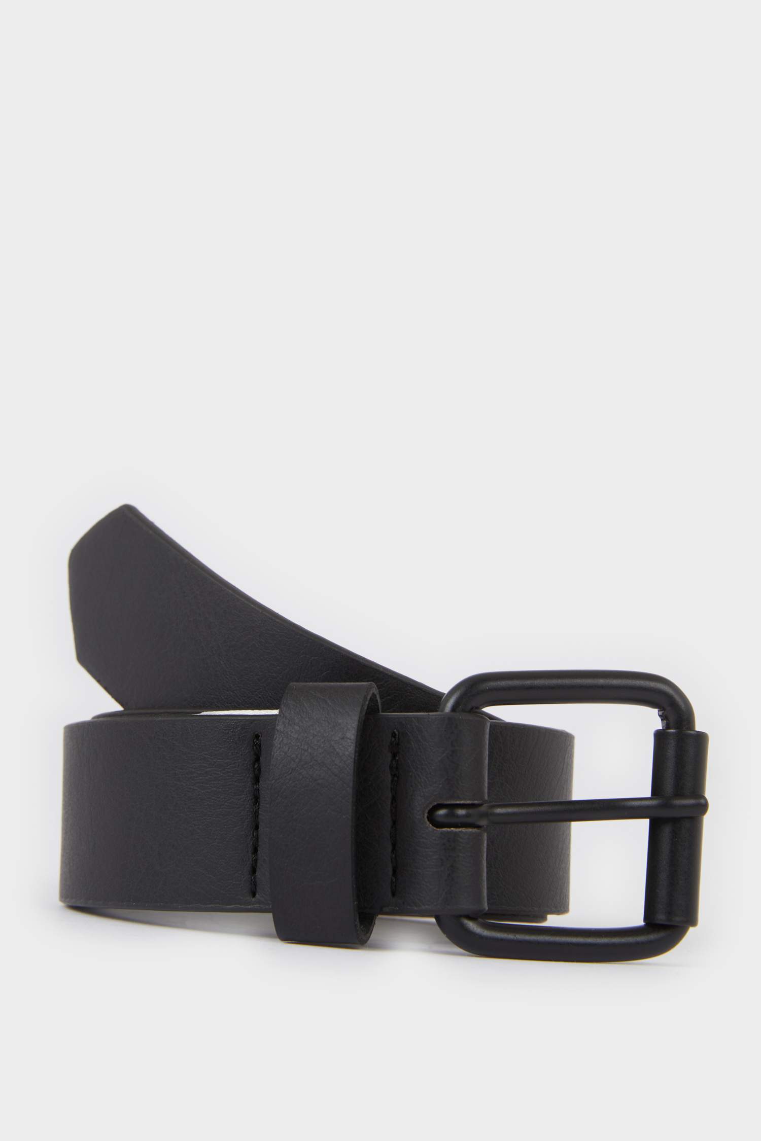 Erkek Çocuk Dikdörtgen Toka Suni Deri Günlük Kemer