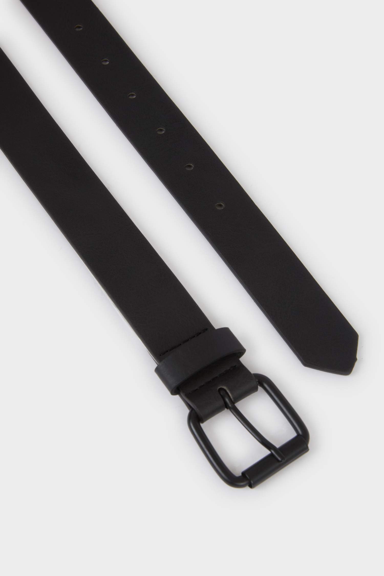 Erkek Çocuk Dikdörtgen Toka Suni Deri Günlük Kemer