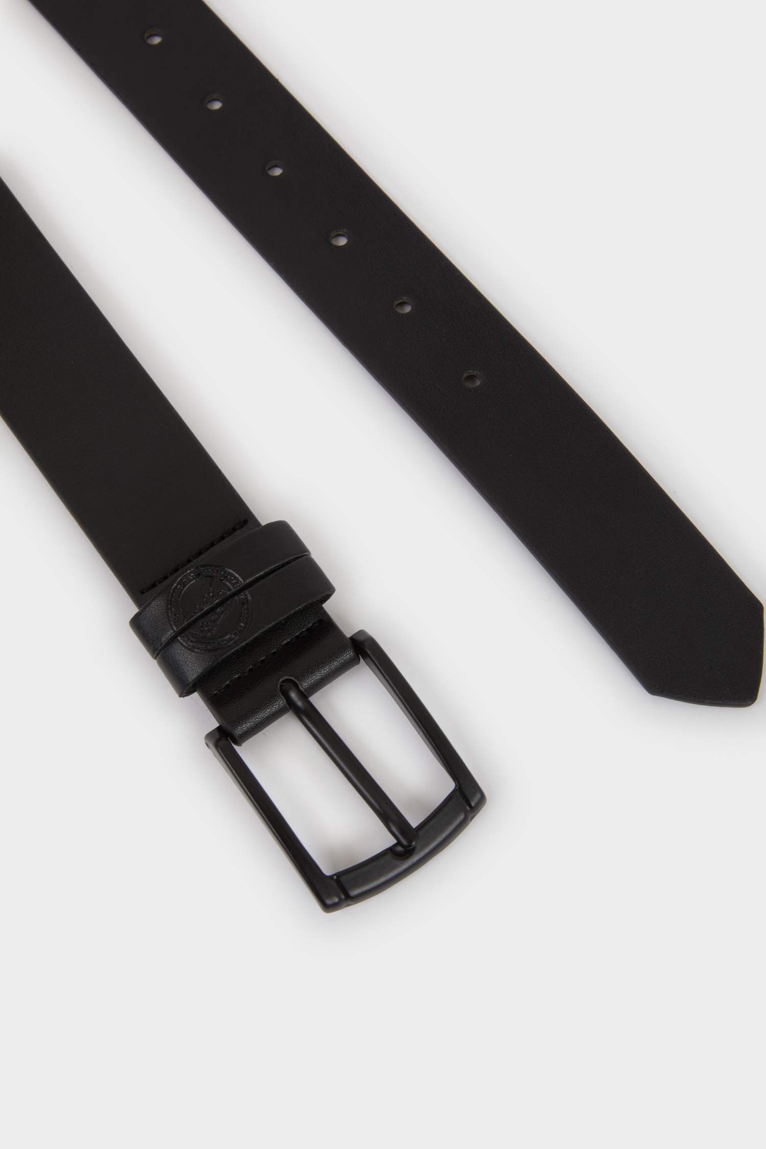 Erkek Çocuk Dikdörtgen Toka Suni Deri Günlük Kemer