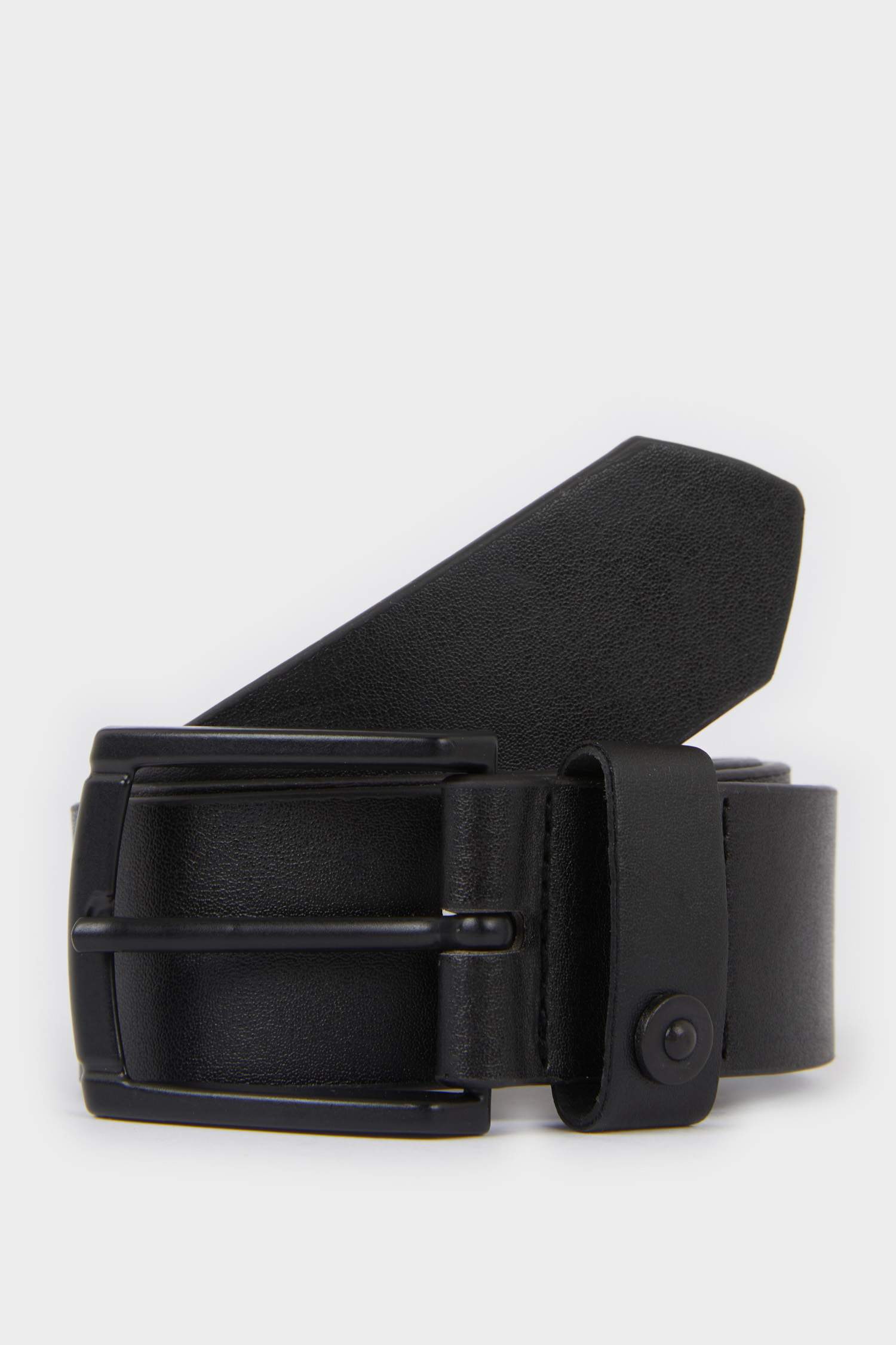 Erkek Çocuk Dikdörtgen Toka Suni Deri Günlük Kemer