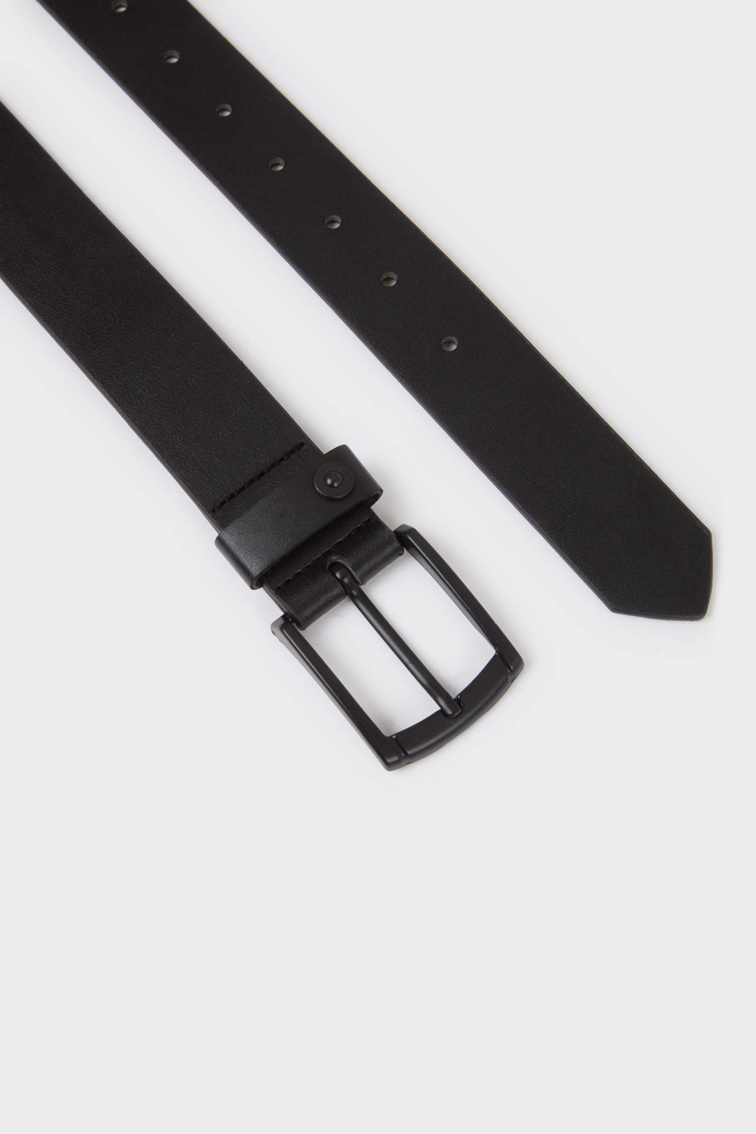 Erkek Çocuk Dikdörtgen Toka Suni Deri Günlük Kemer