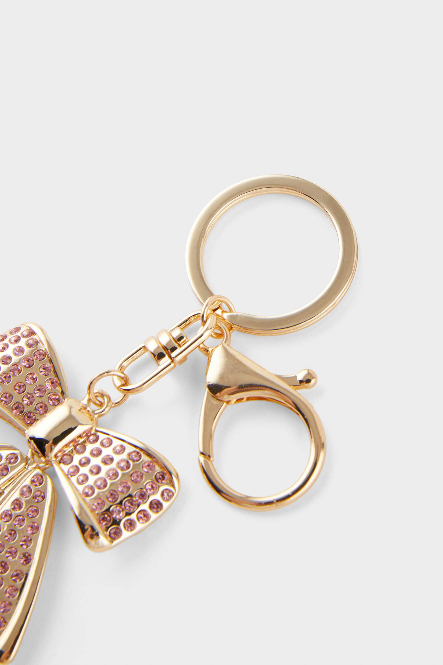 Kadın Taşlı Fiyonk Charm Anahtarlık