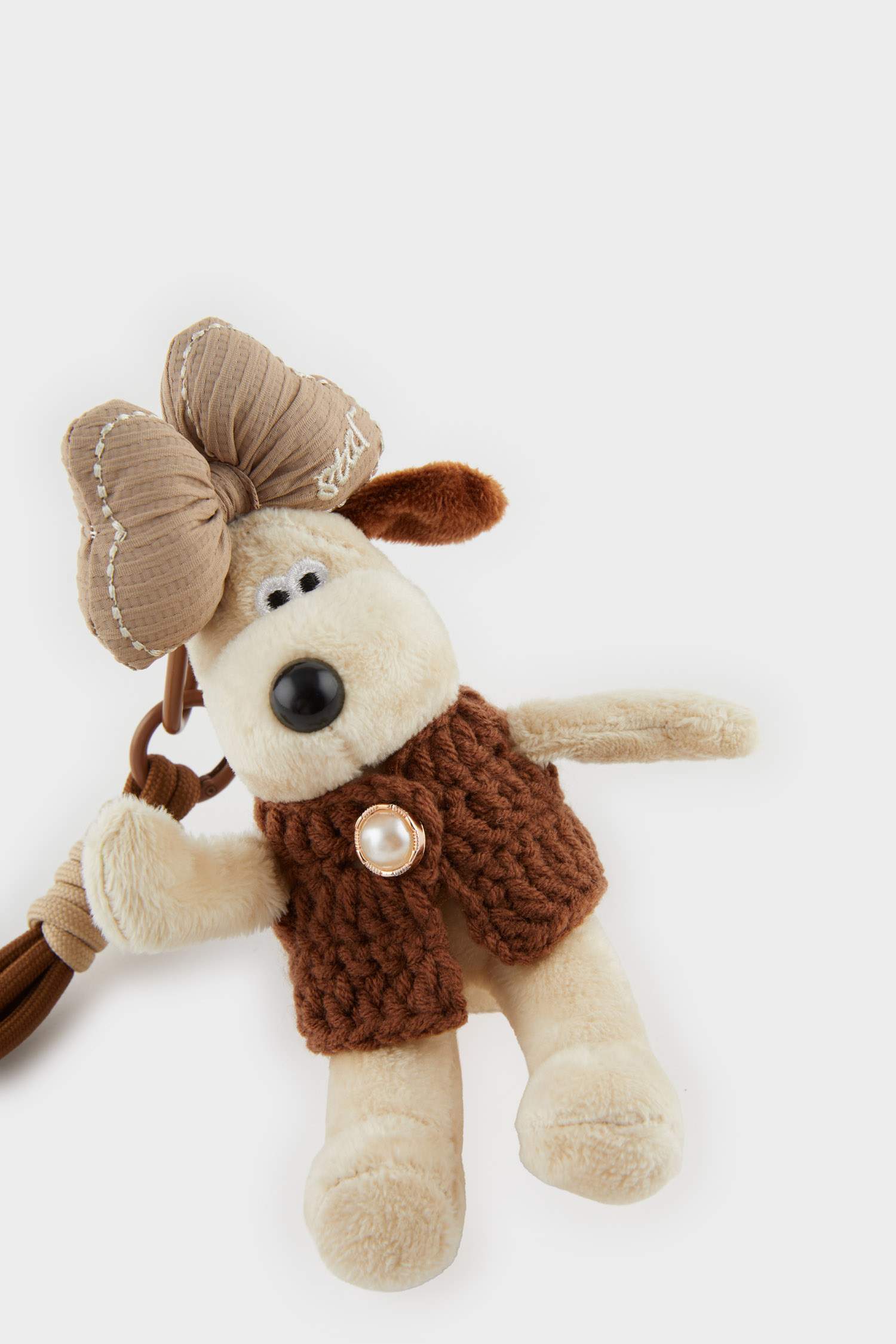 Kadın Köpekli Charm Anahtarlık