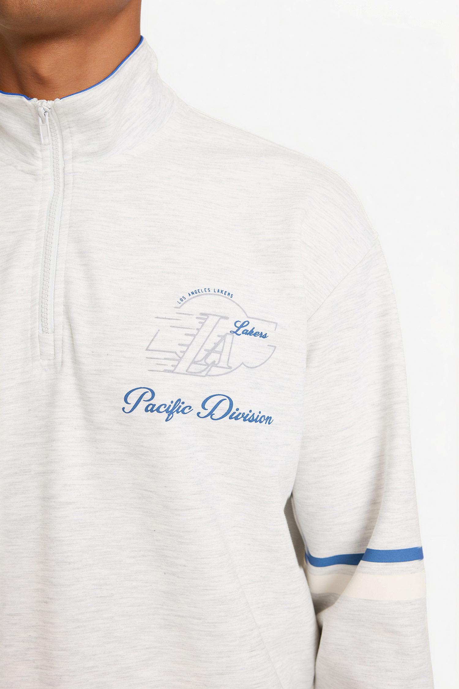 DeFacto Pamuklu NBA Los Angeles Lakers Relax Fıt Sweatshirt görsel 7