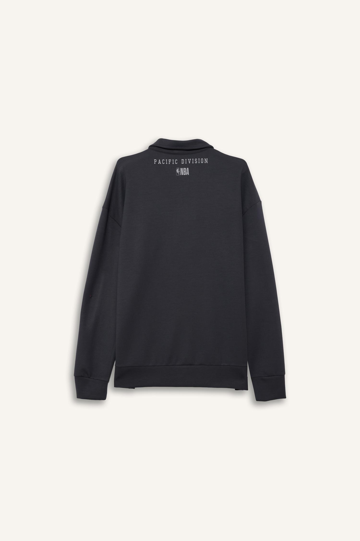 DeFacto NBA Golden State Warrıors Boxy Fıt Polo Yaka Skuba Dalgıç Kumaş Sweatshirt görsel 6