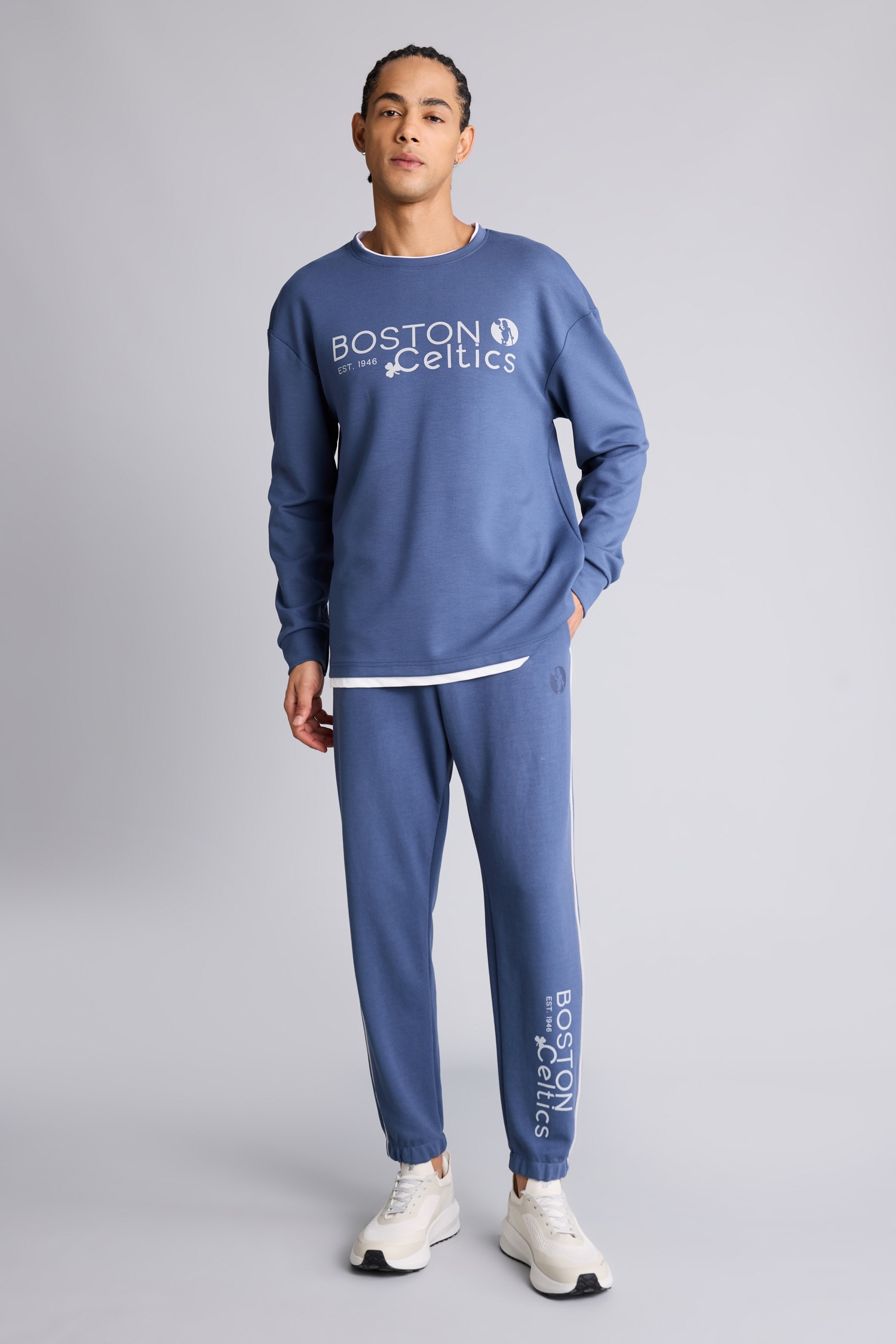DeFacto NBA Boston Celtıcs Standart Fıt Skuba Dalgıç Kumaş Jogger görsel 7