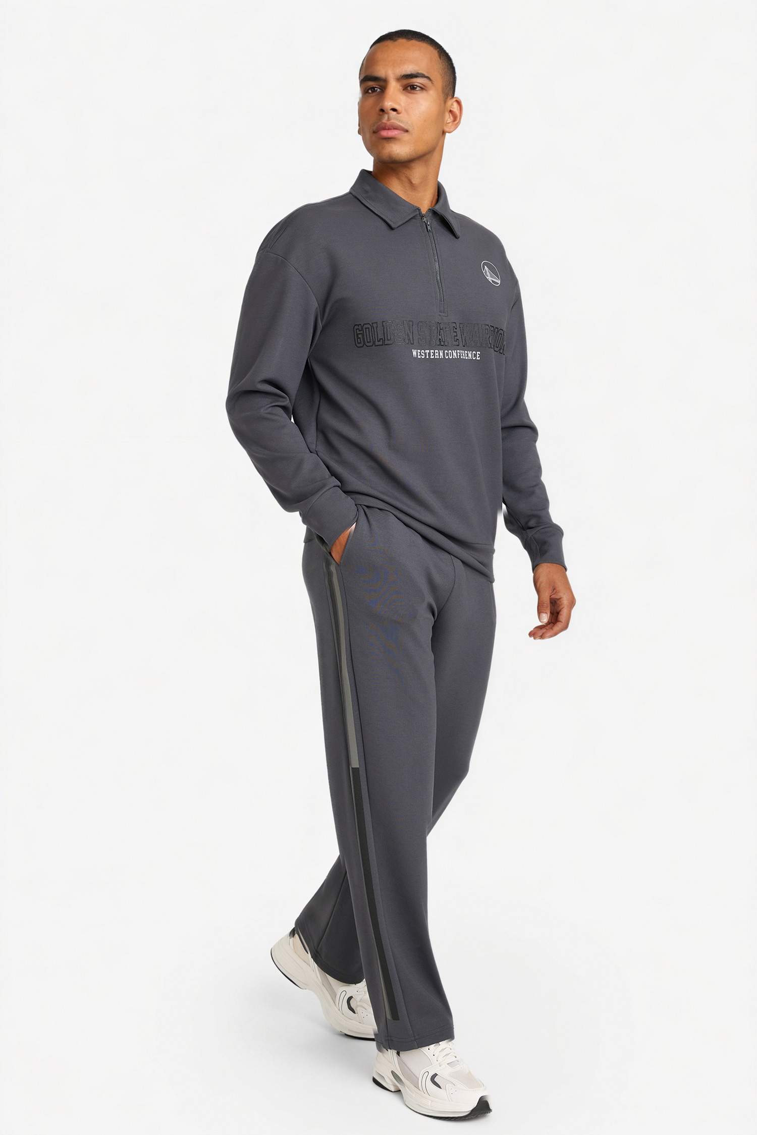 NBA Golden State Warrıors Relax Fıt Skuba Dalgıç Kumaş Jogger