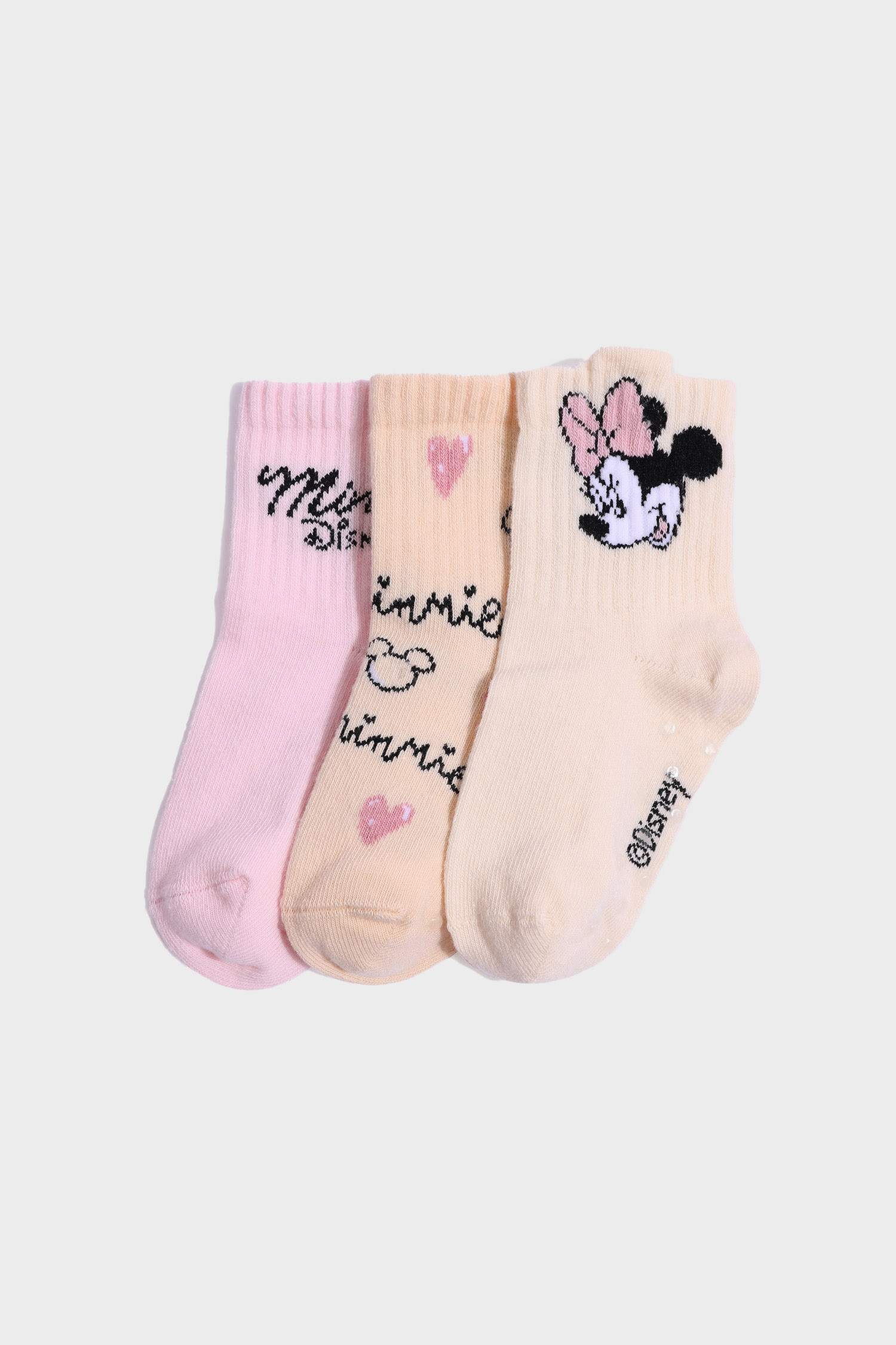Lot de 3 Chaussettes longues en coton Minnie pour bébé fille