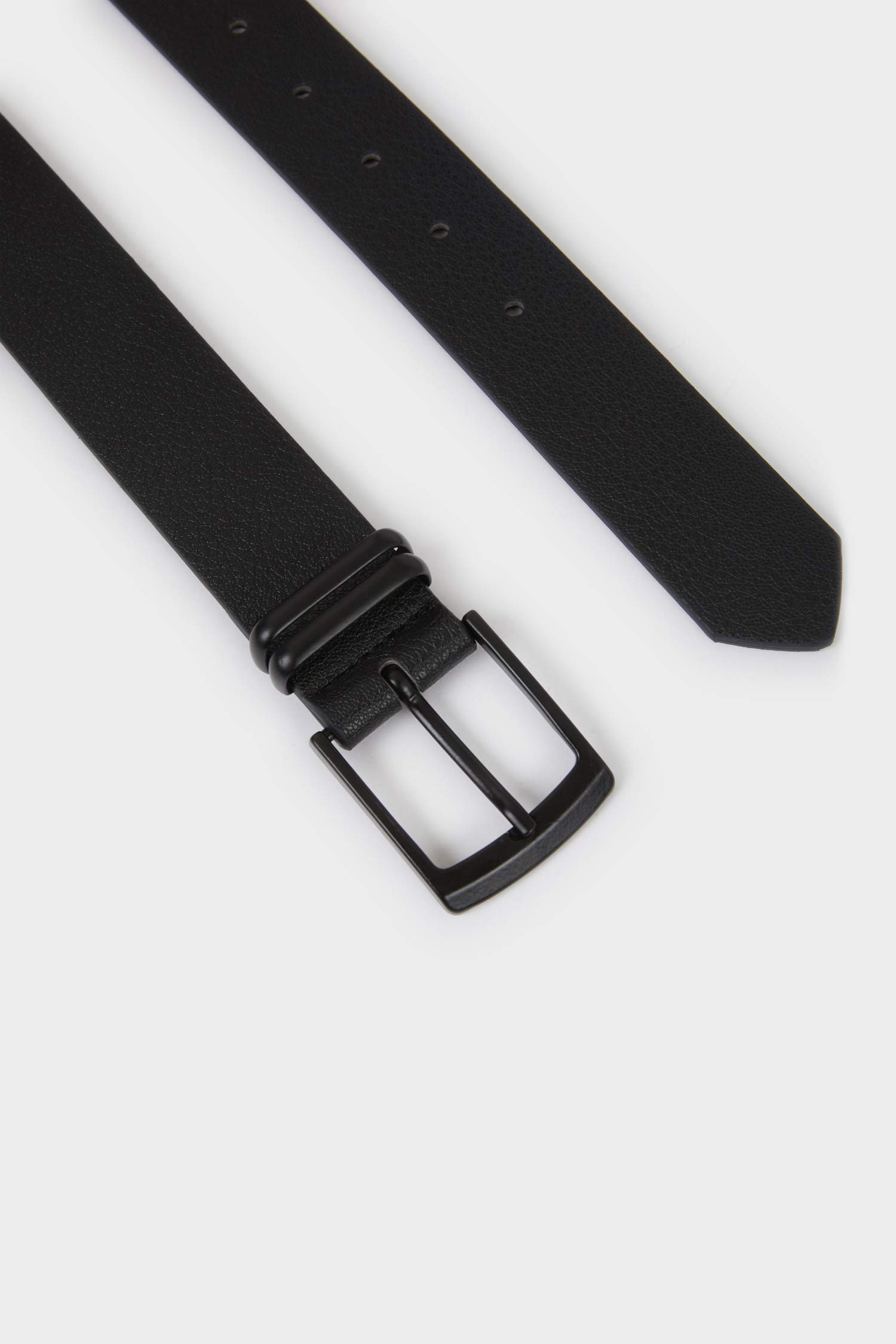 Erkek Çocuk Dikdörtgen Toka Suni Deri Günlük Kemer