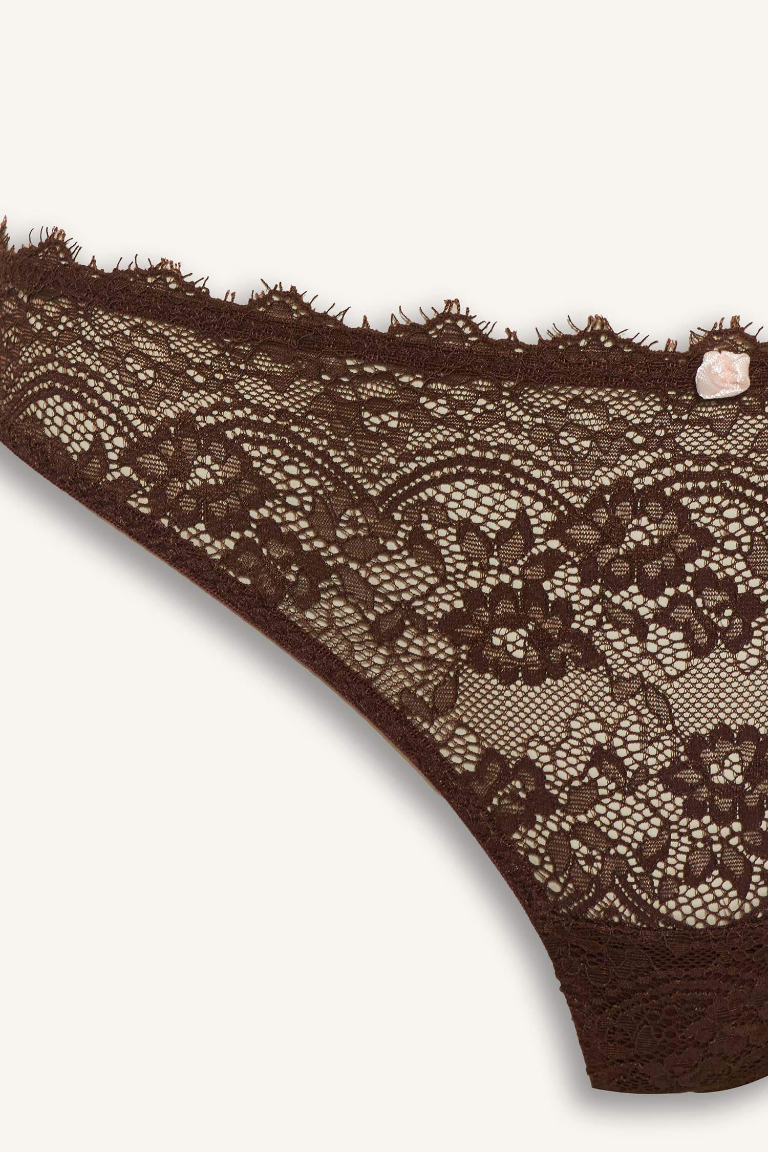 Bağcıklı Dantelli Brazilian Külot-Fall in Love