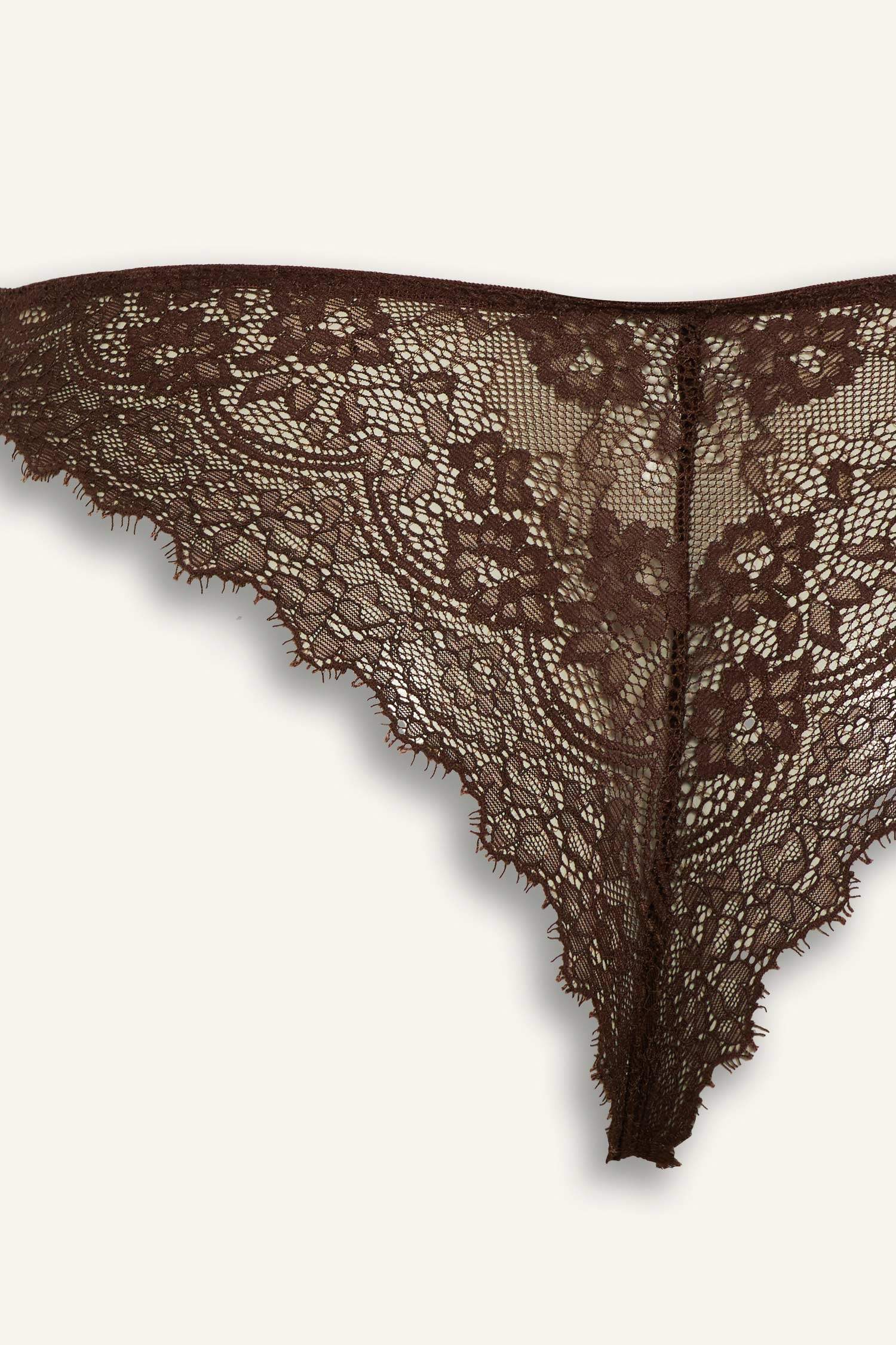 Bağcıklı Dantelli Brazilian Külot-Fall in Love