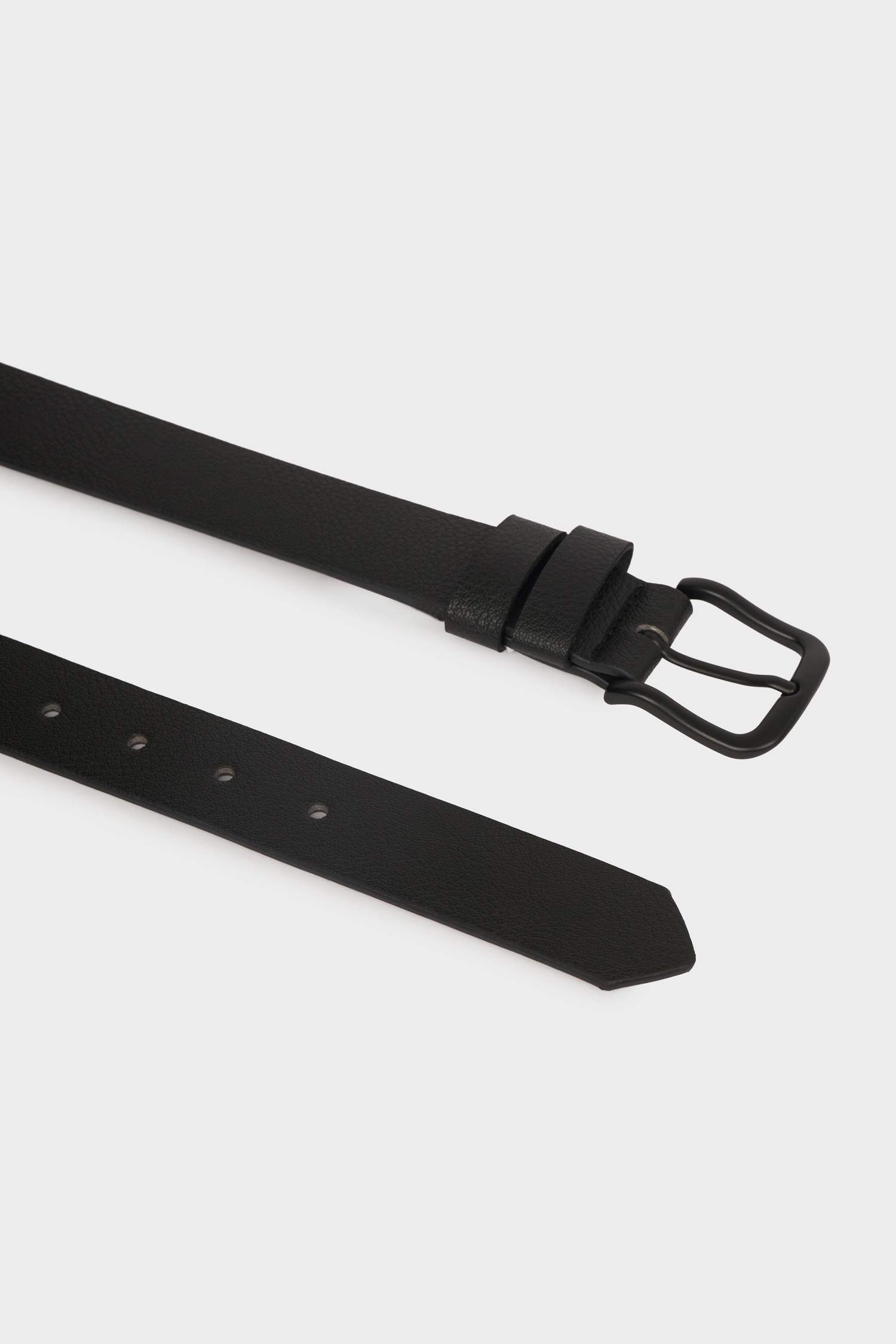 Erkek Dikdörtgen Toka Suni Deri Günlük Kemer