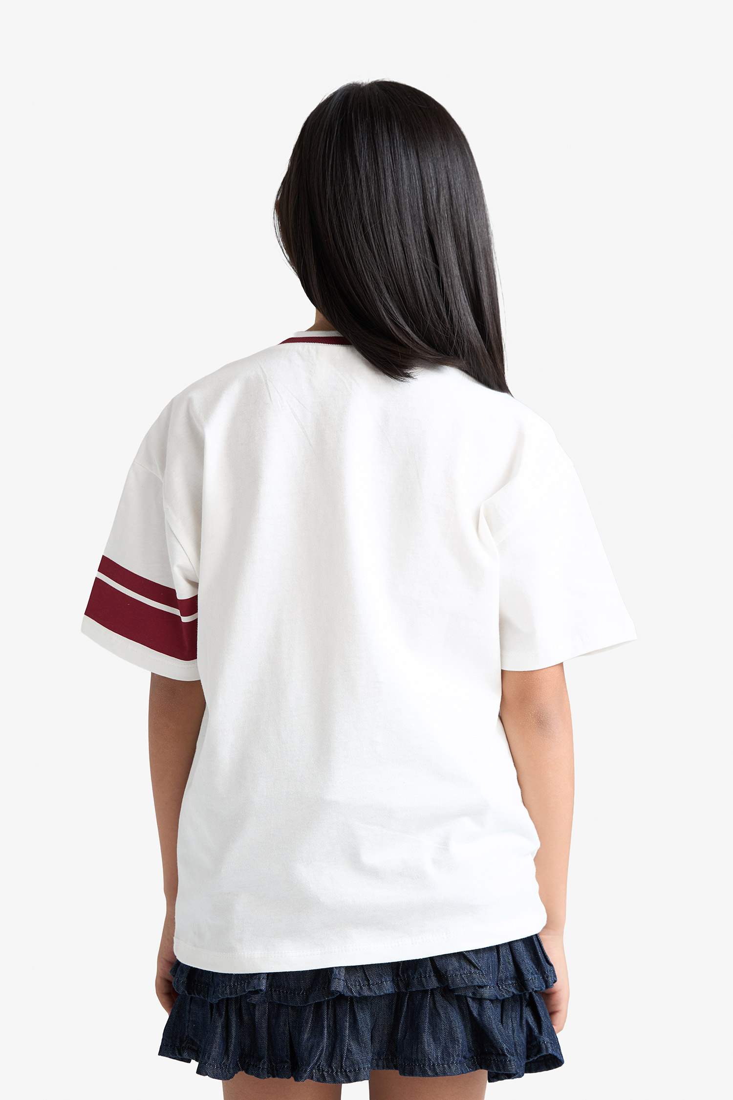 Girl Hello Kitty Oversize Fit V-Neck T-Shirt