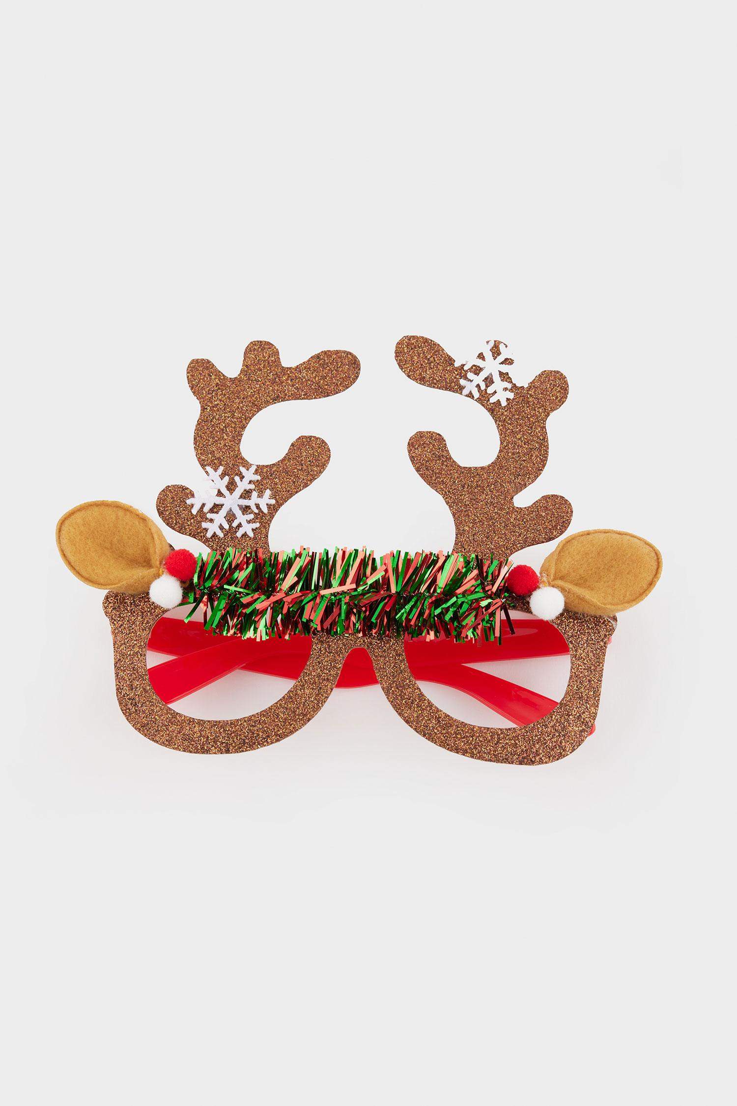 Unisex Yılbaşı Geyik Temalı Gözlük