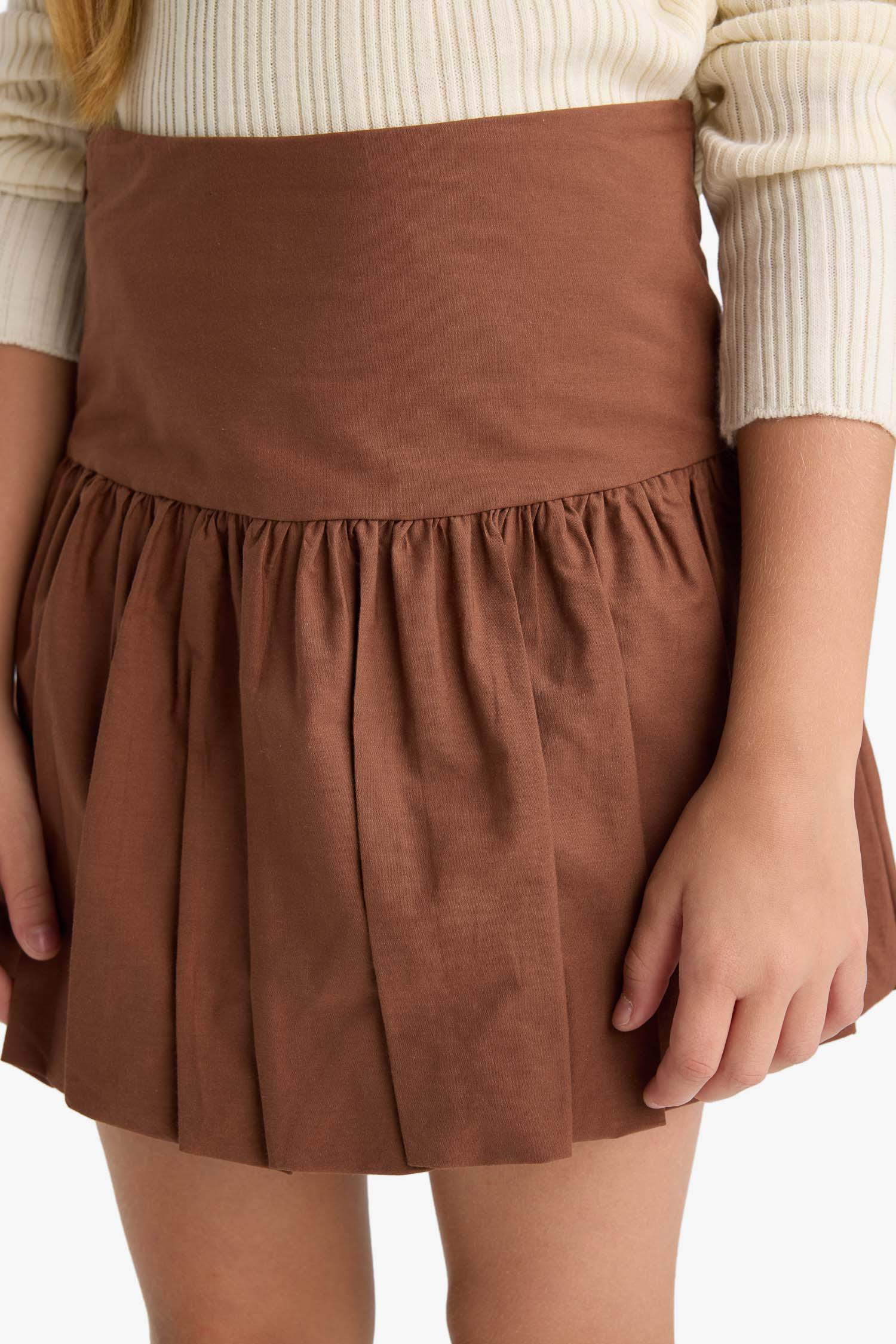 Girl Poplin Balloon Fit Skirt