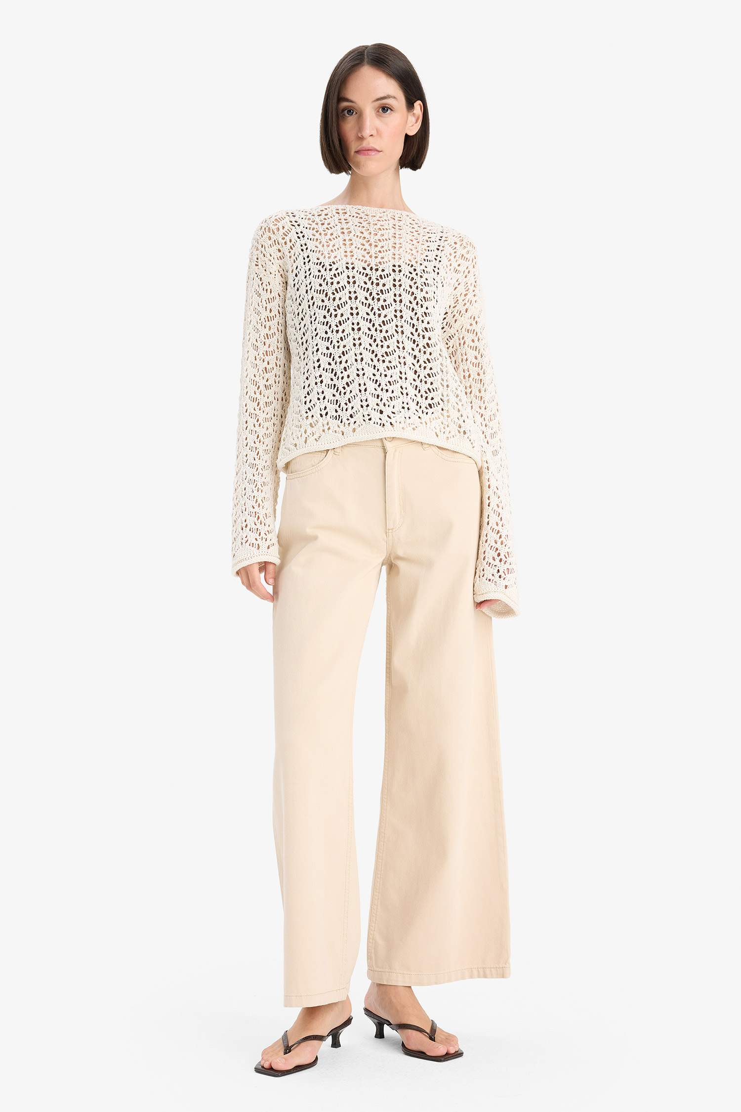 Regular Fit Boat Collar Knitwear Pullover