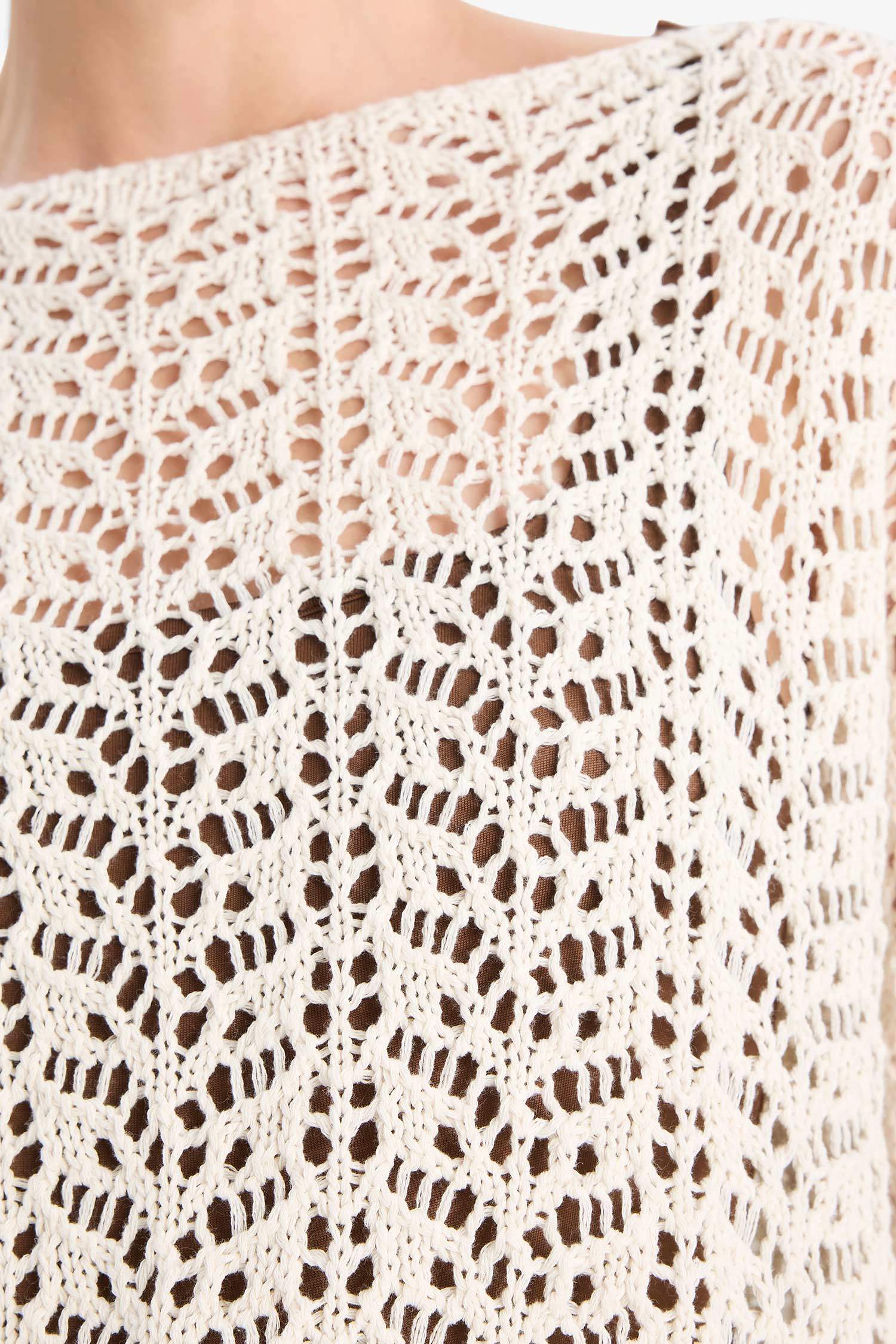 Regular Fit Boat Collar Knitwear Pullover