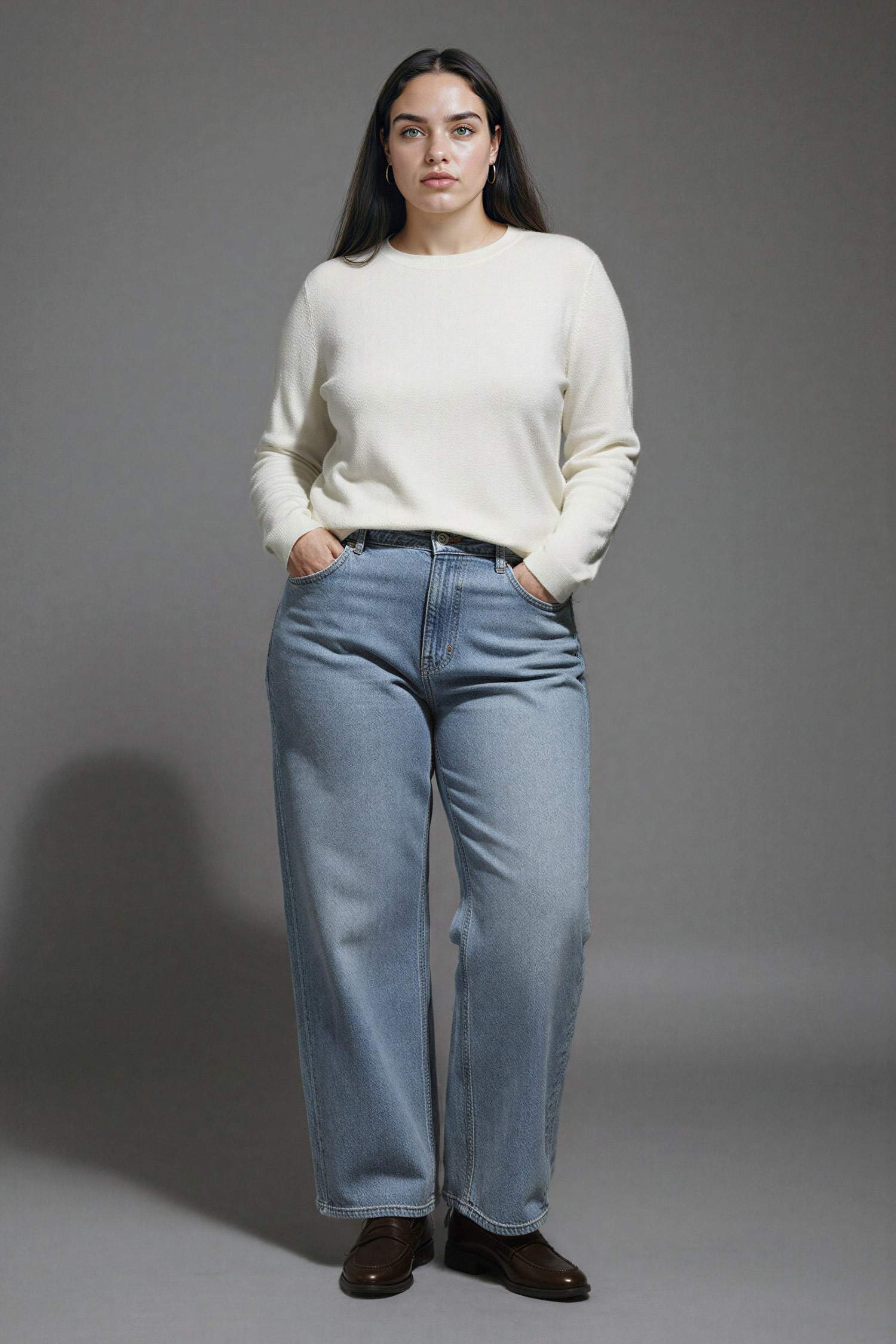 Regular Fit Yumuşak Dokulu Bisiklet Yaka Basic Düz Triko Kazak