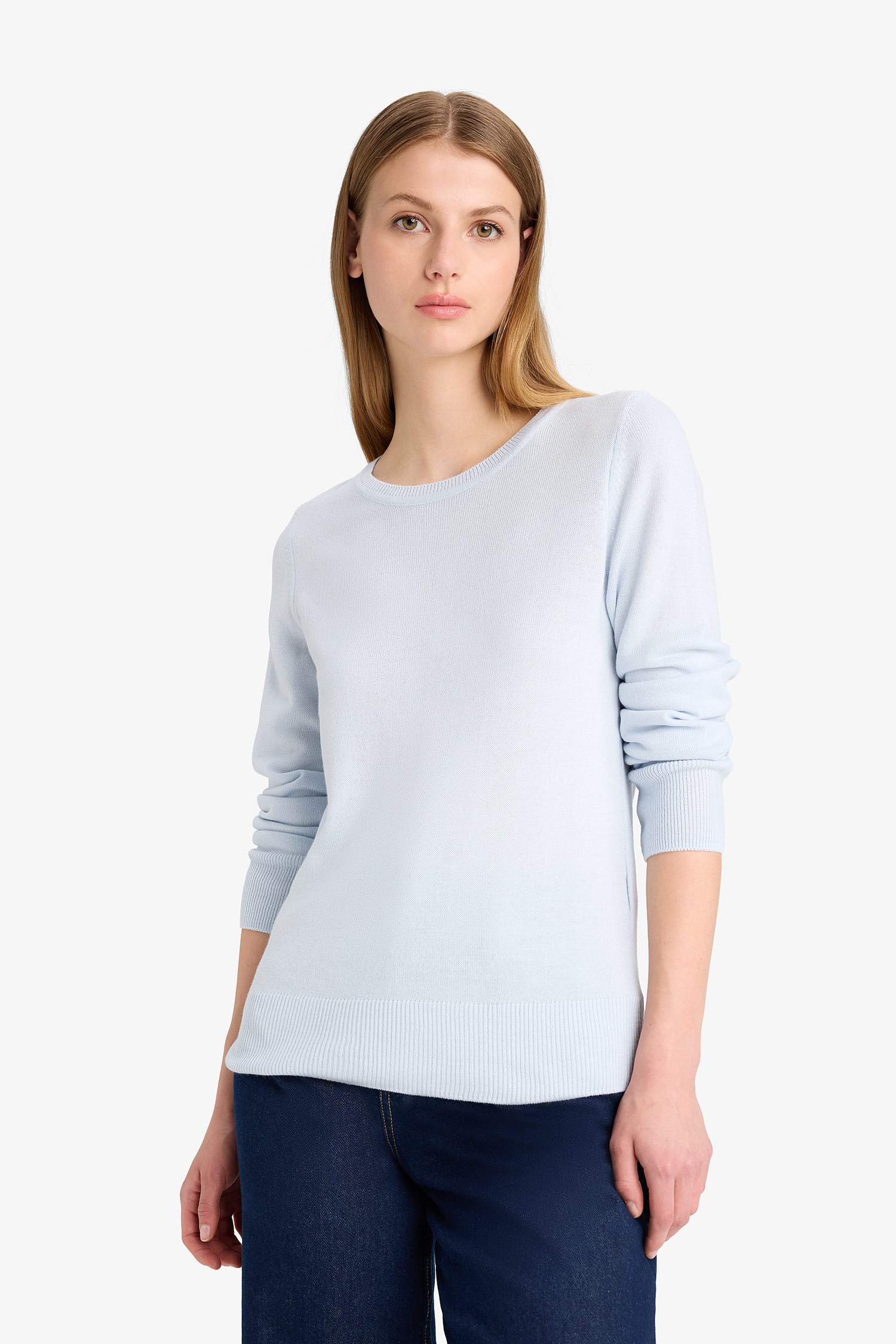 Regular Fit Bisiklet Yaka Triko Kazak