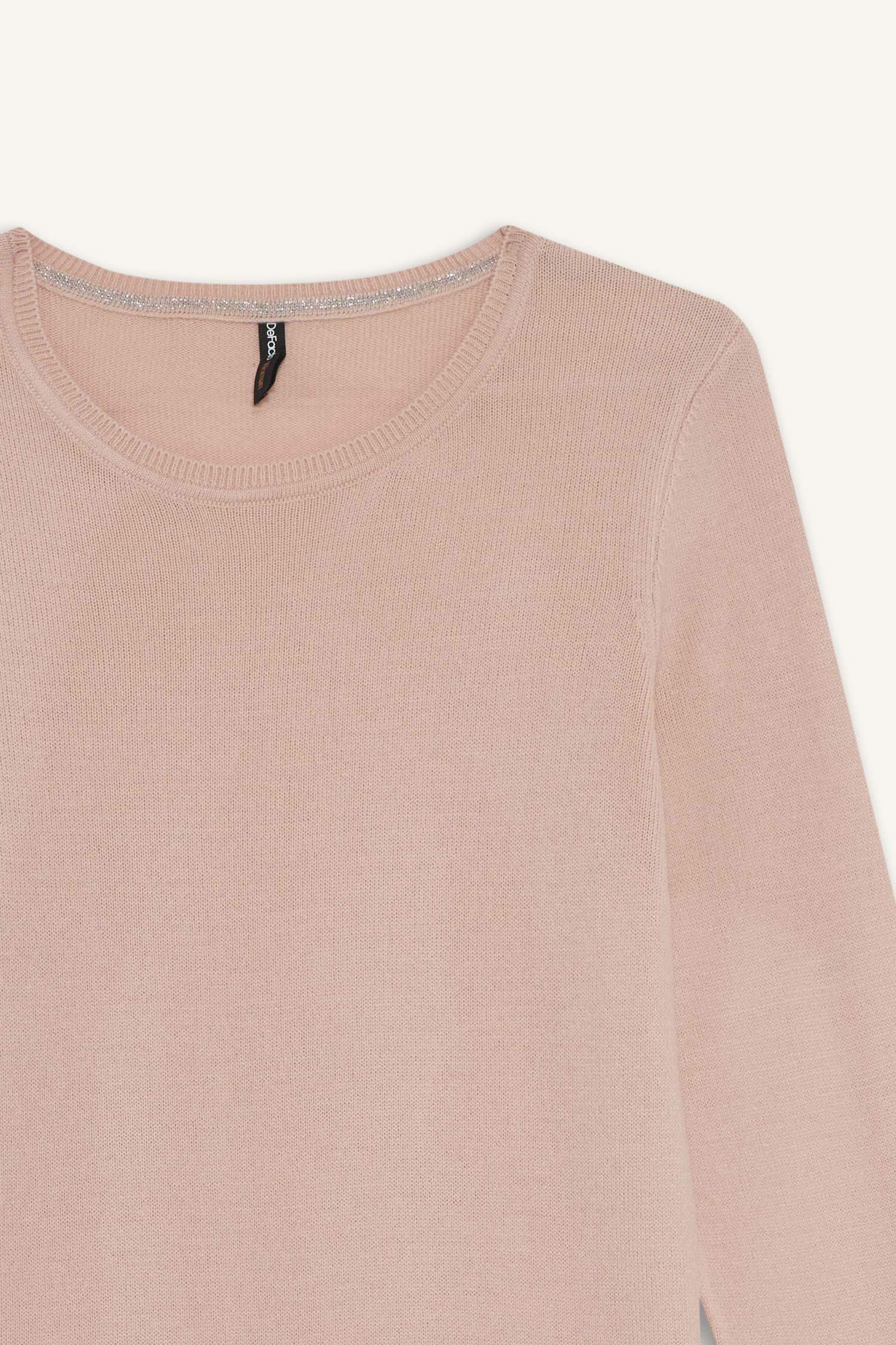 Pull en tricot à col rond Coupe régulière