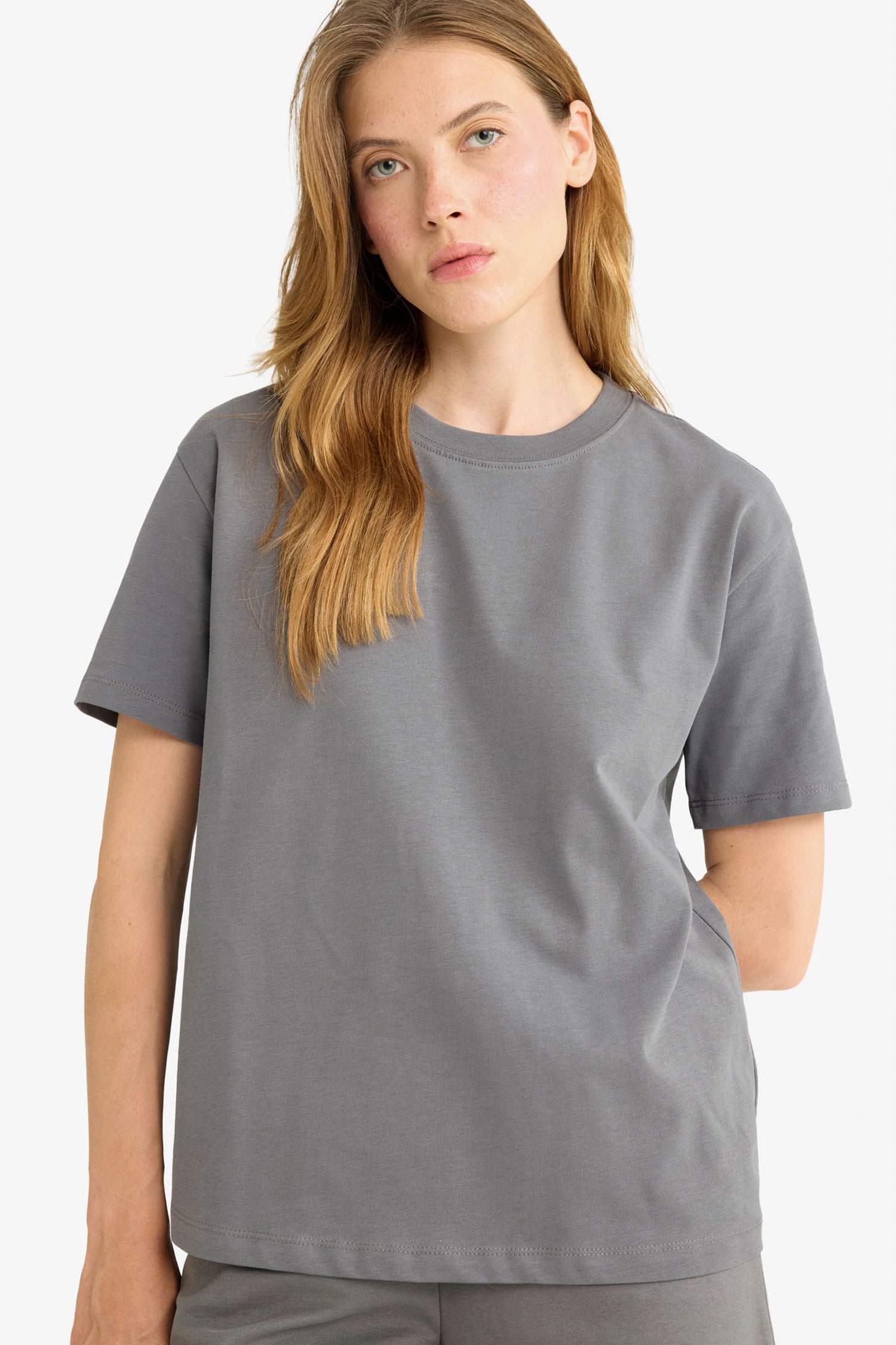 Regular Fit Crew Neck Basic Premium T-Shirt
