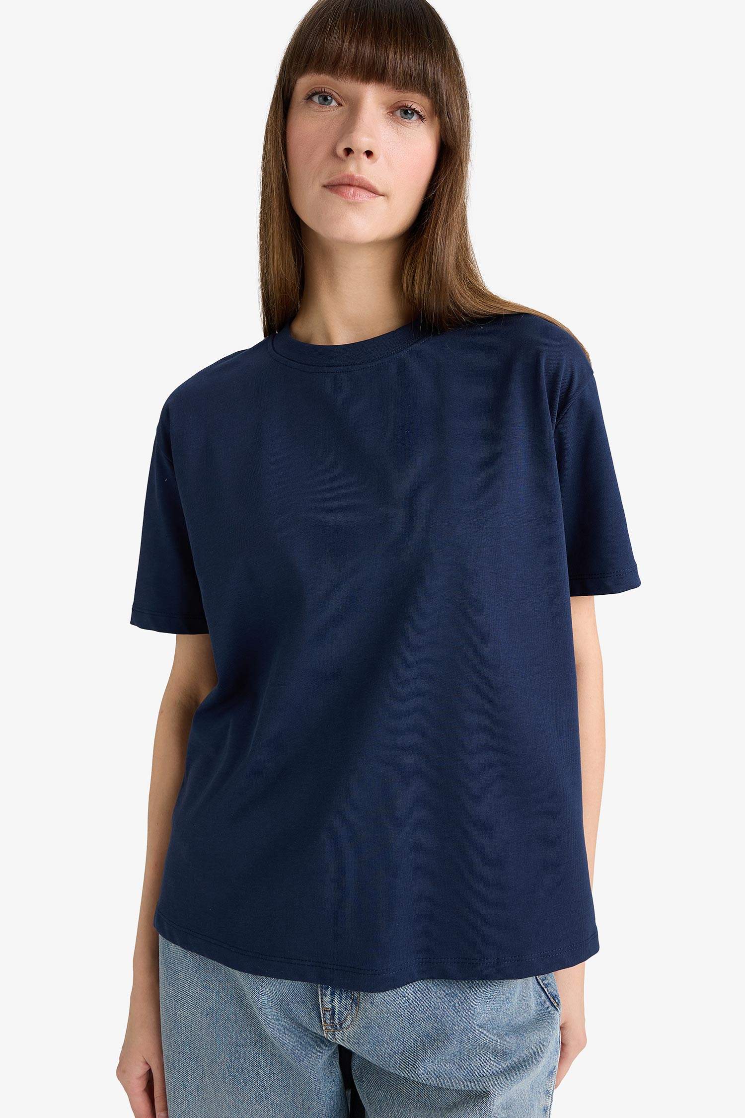 Regular Fit Crew Neck Basic Premium T-Shirt