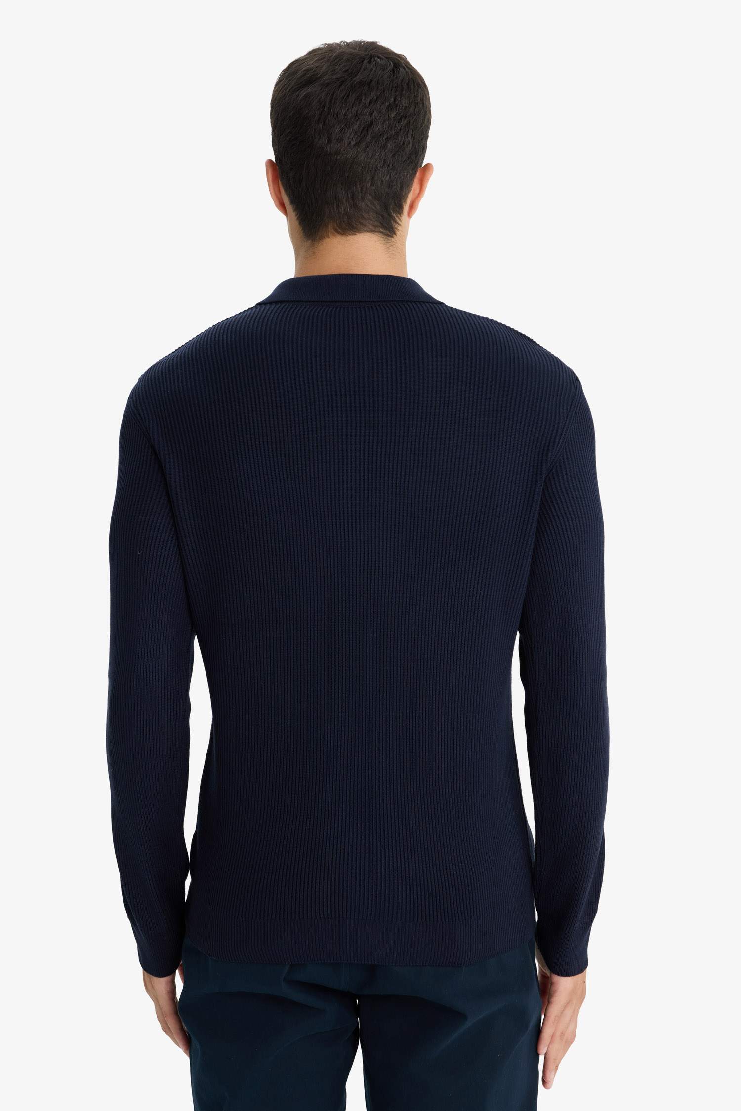 стандарт пішім поло жаға трикотаж Пулловер