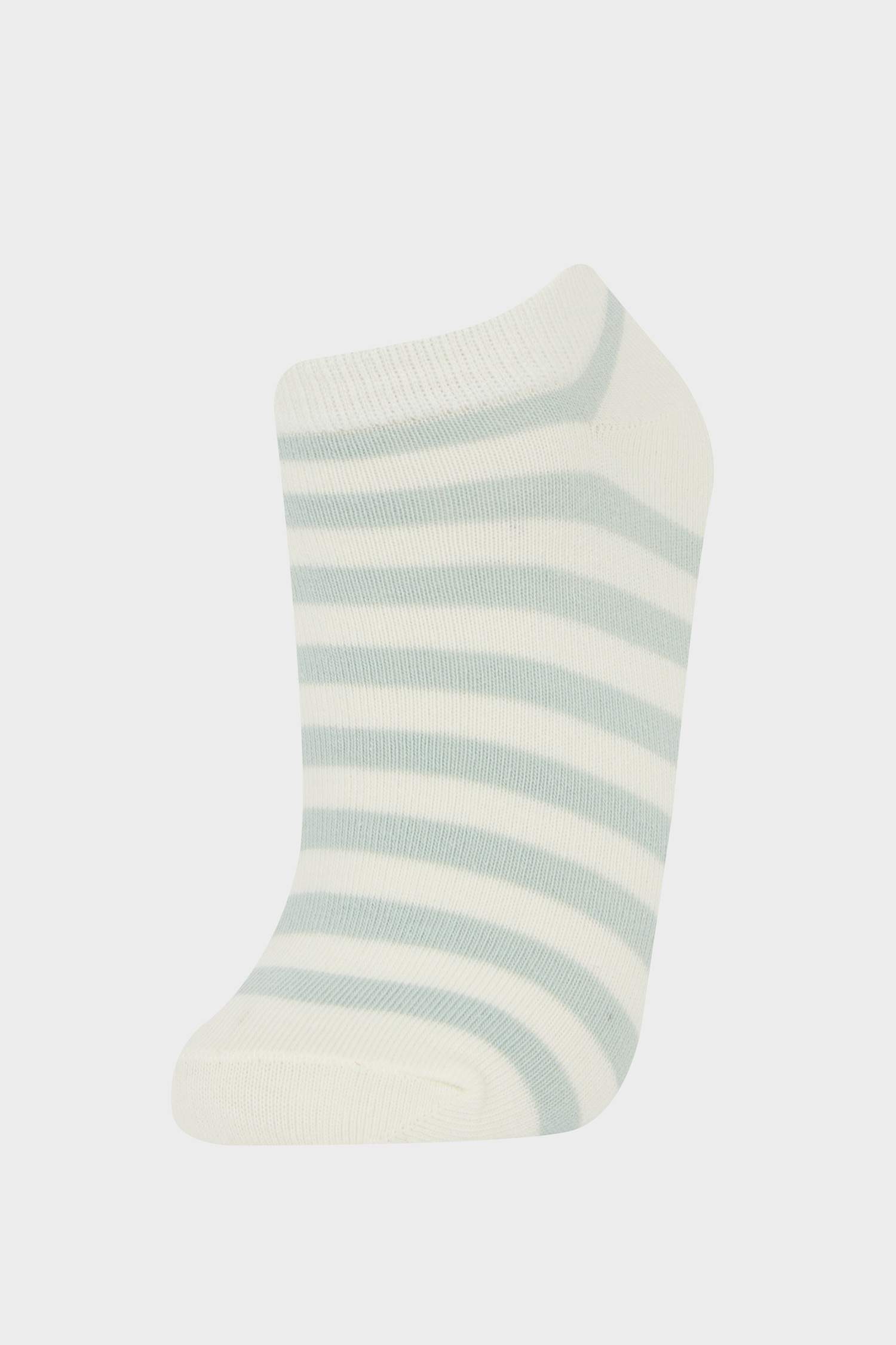Girl Striped 5 Piece Cotton Short Sockss