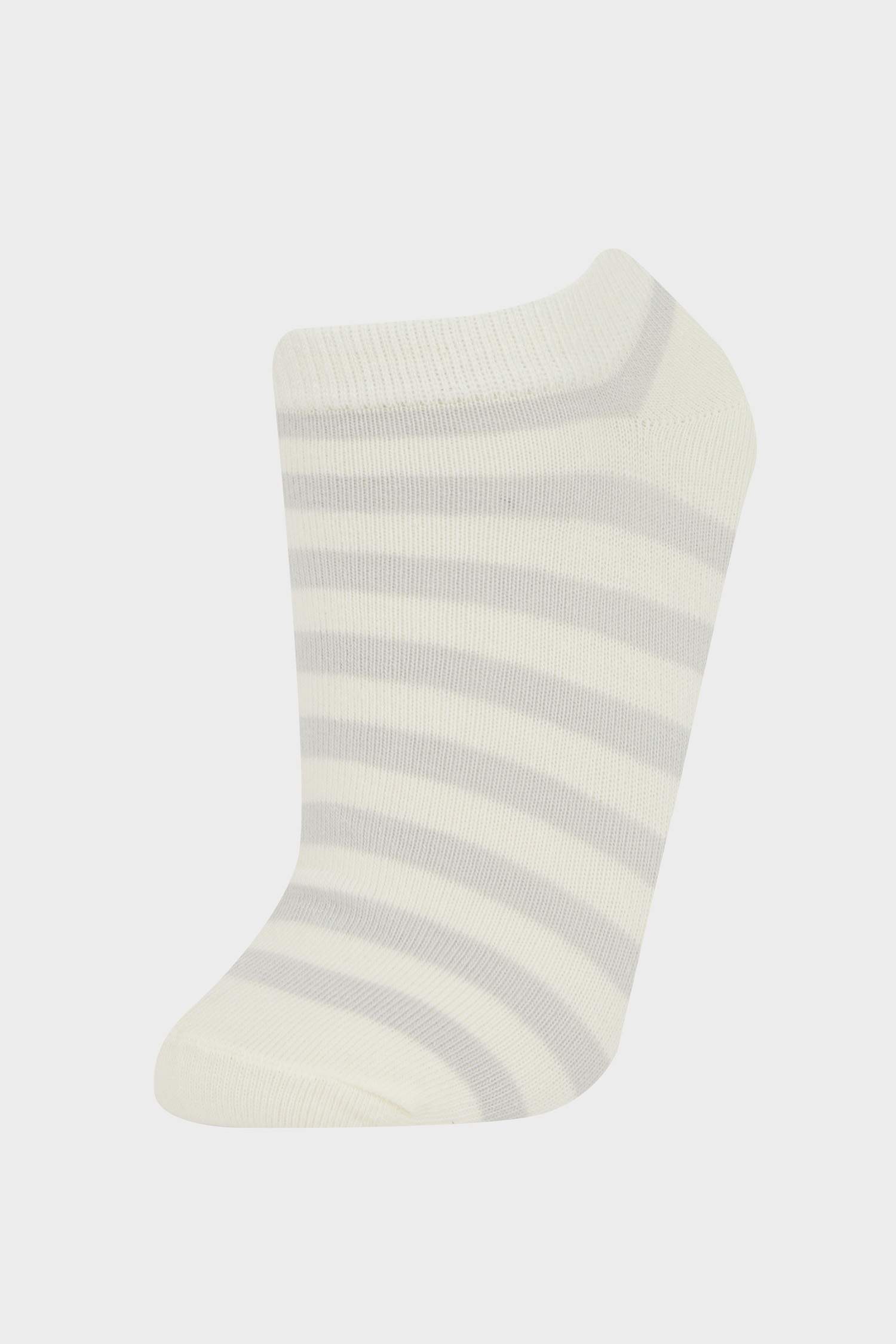 Girl Striped 5 Piece Cotton Short Sockss