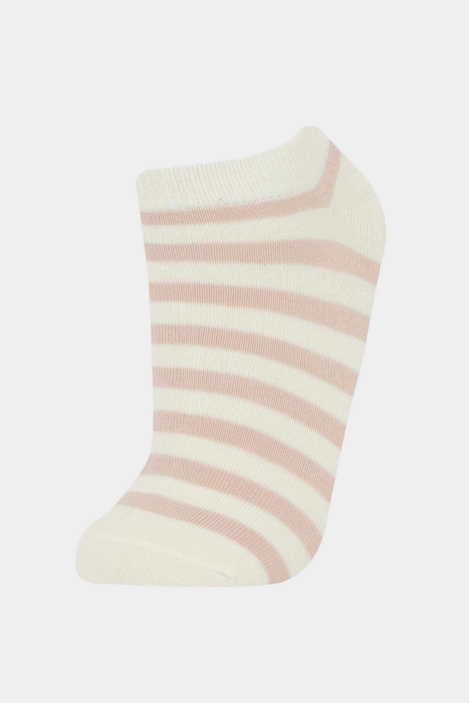 Girl Striped 5 Piece Cotton Short Sockss