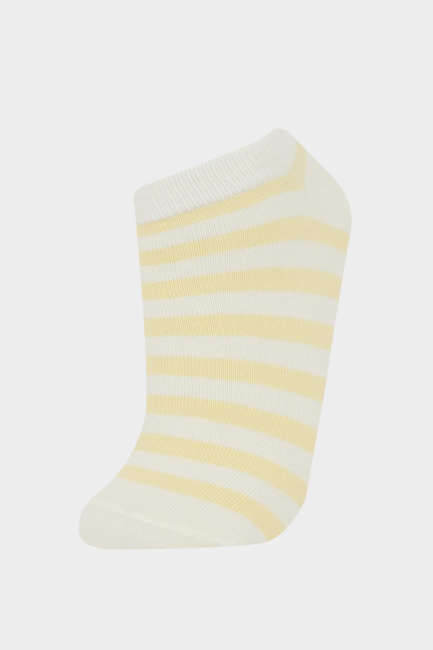 Girl Striped 5 Piece Cotton Short Sockss