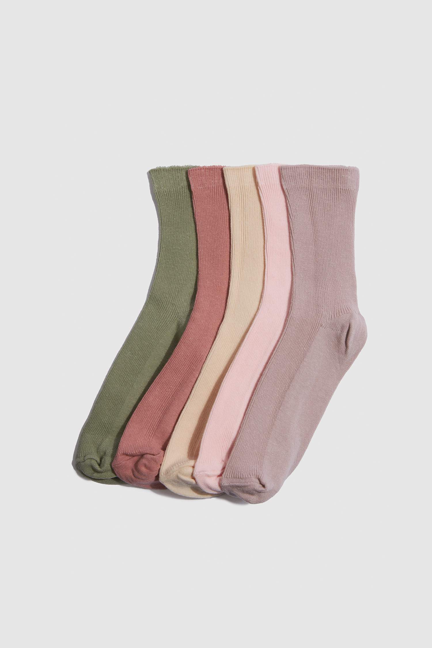 Kız Çocuk 5'li Pamuklu Uzun Çorap