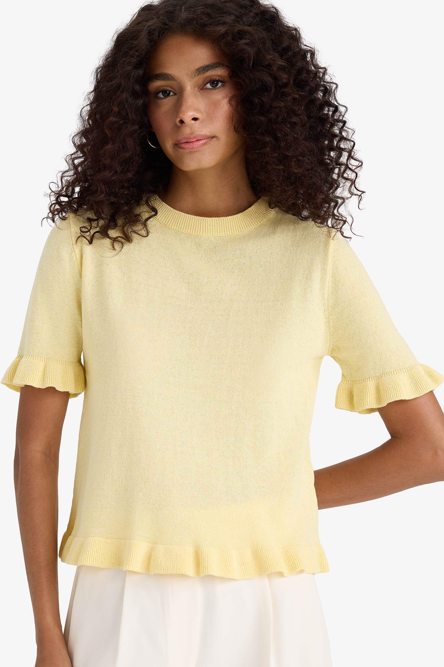 Regular Fit Crew Neck Knitwear Pullover