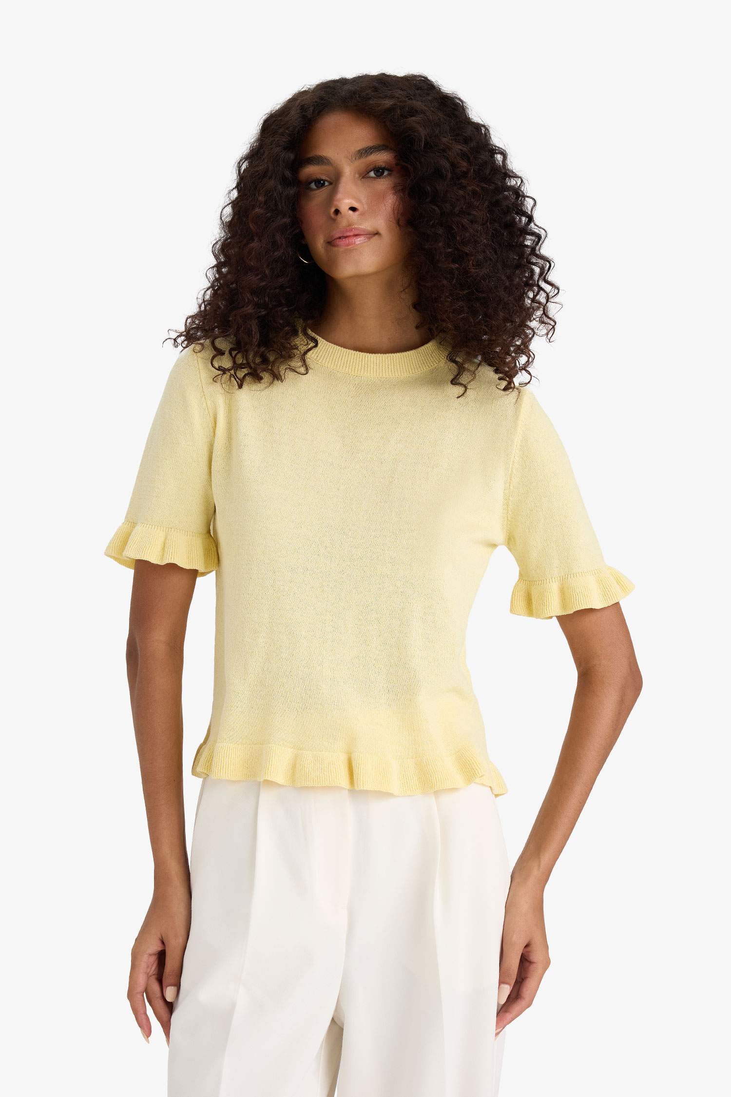 Regular Fit Crew Neck Knitwear Pullover