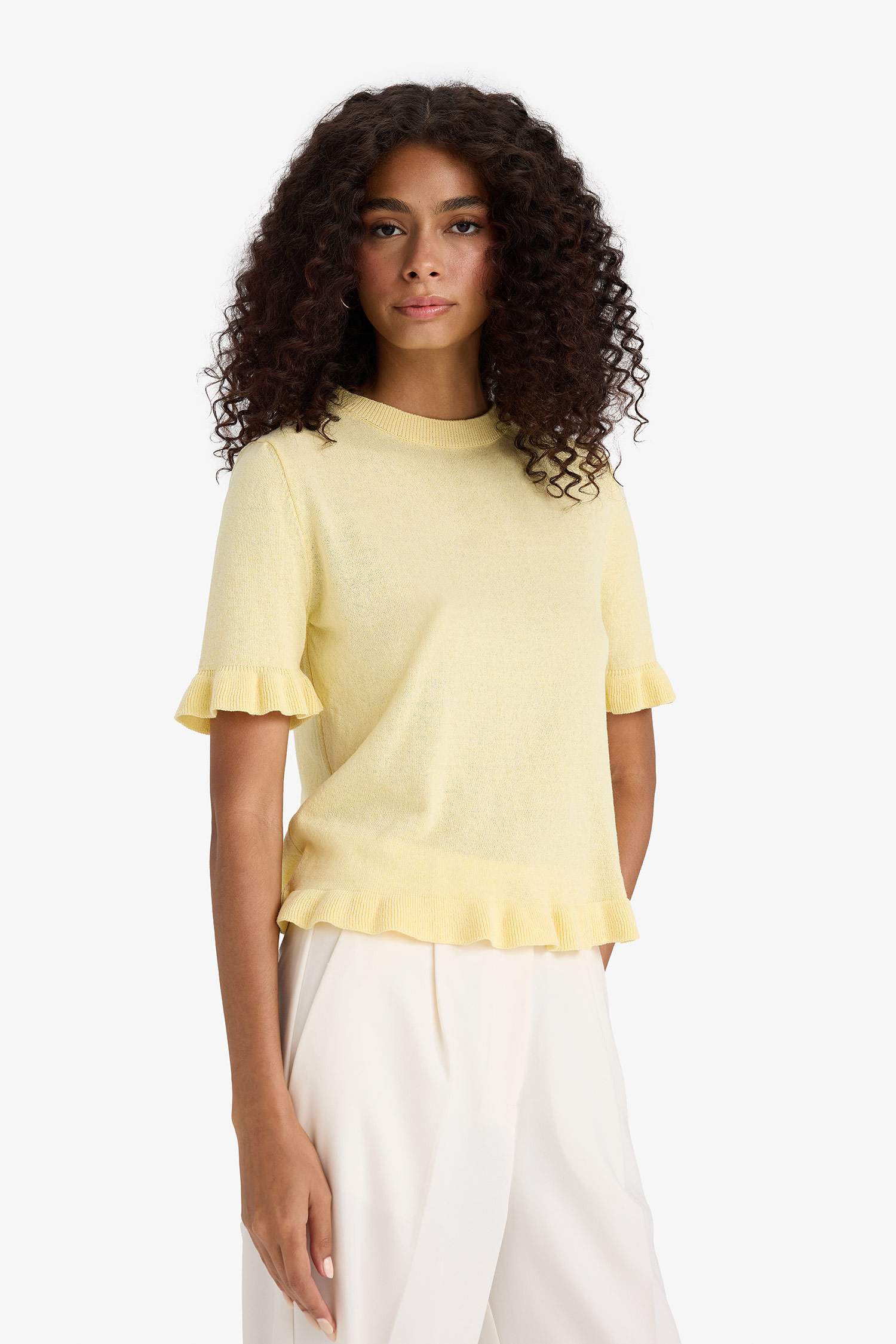 Regular Fit Crew Neck Knitwear Pullover